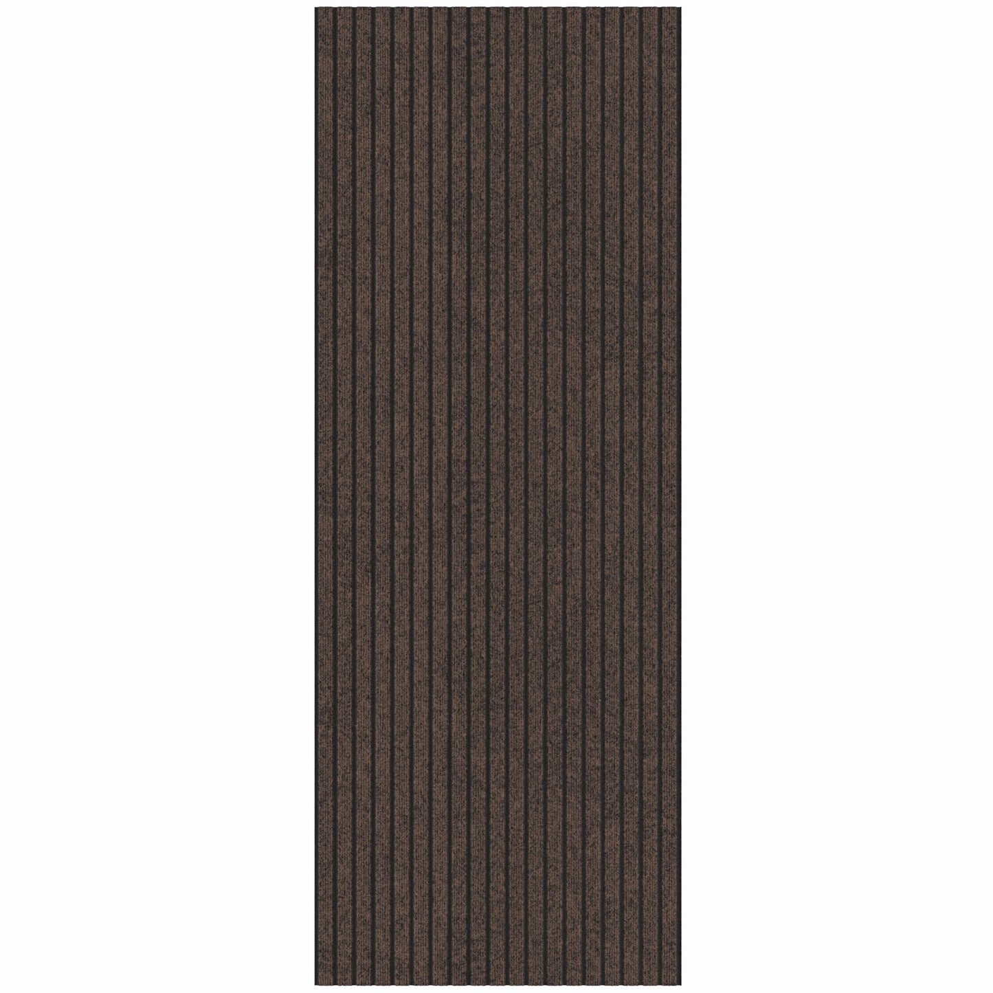 Ottomanson 2'7" x 5' Mud Mat Area Rug Scraper Carpet - Non-Slip, Dirt Trapping for Indoor & Outdoor Use - Ideal for Entryway, Garage, Kitchen, Patio & High-Traffic Areas, Brown