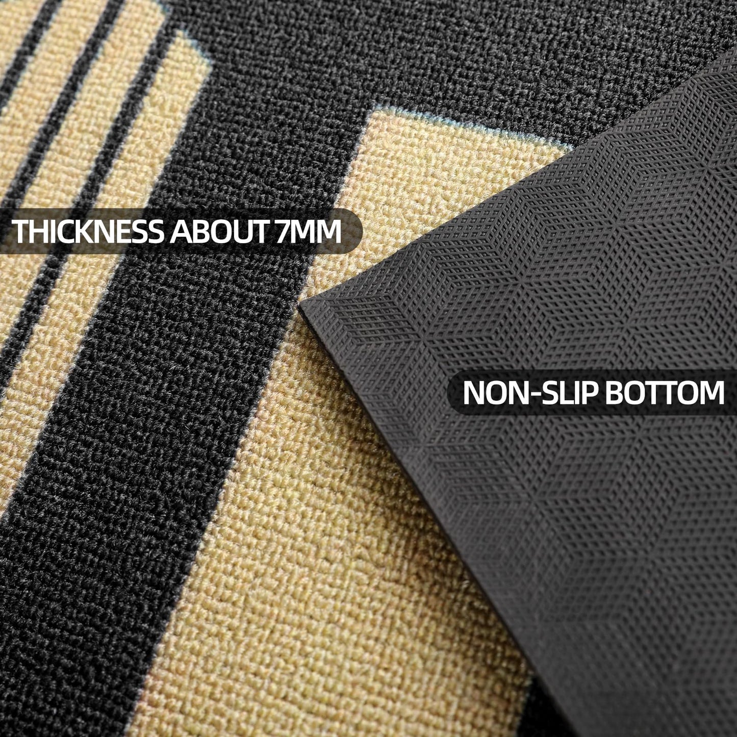 ALLEVIDM Front Door Mat Personalized Mat for Entryway Commercial Door Mats for Outside Entry Custom 2.5'x1.5'