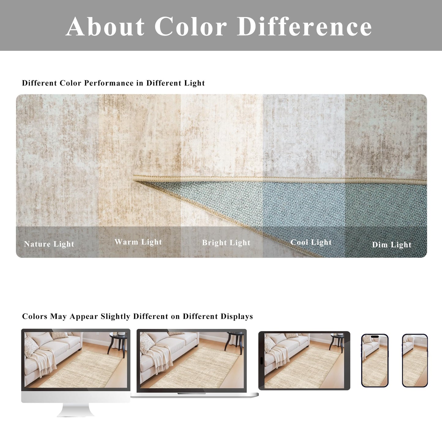Washable 3x4 Hallway Runner Rug: Abstract Soft Entryway Doormat Water-Resistan Bathroom Kitchen Carpet with Non-Slip Backing Modern Living Room Bedroom Dining Room Decorative Carpet（3x4,Warm/Beige）