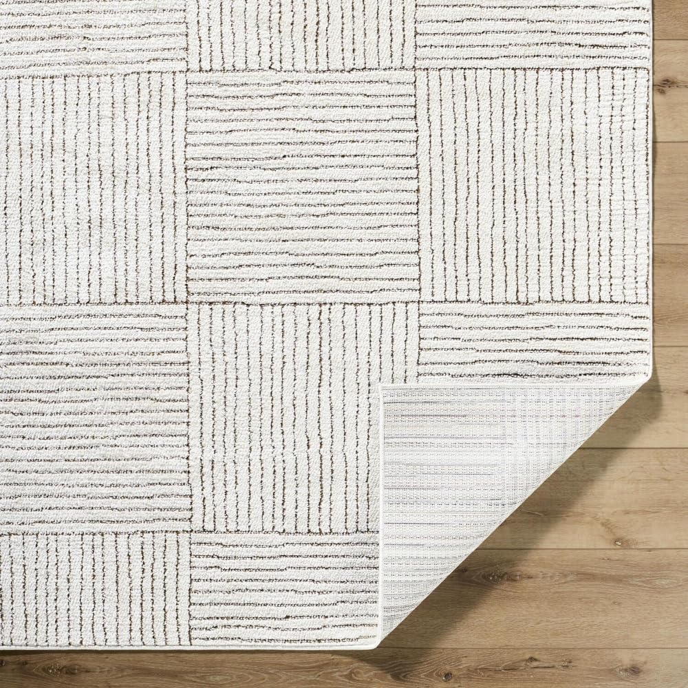 Livabliss x Galey Alix Architect II Modern Geometric Area Rug, 7'10" x 10' (8' x 10'), Brown