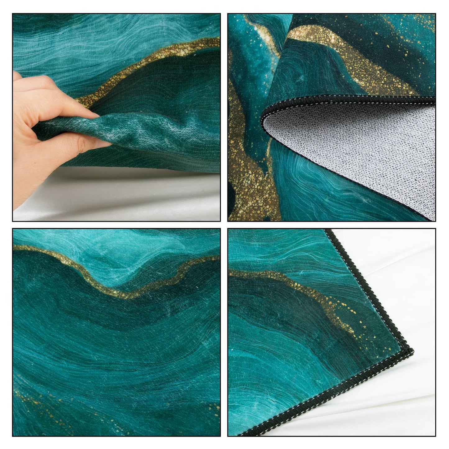 2x3FT Tropical Leaves Area Rug – Indoor Entryway, Non Slip Kitchen and Hallway Floor Mat, Washable Decorative Front Door Rug