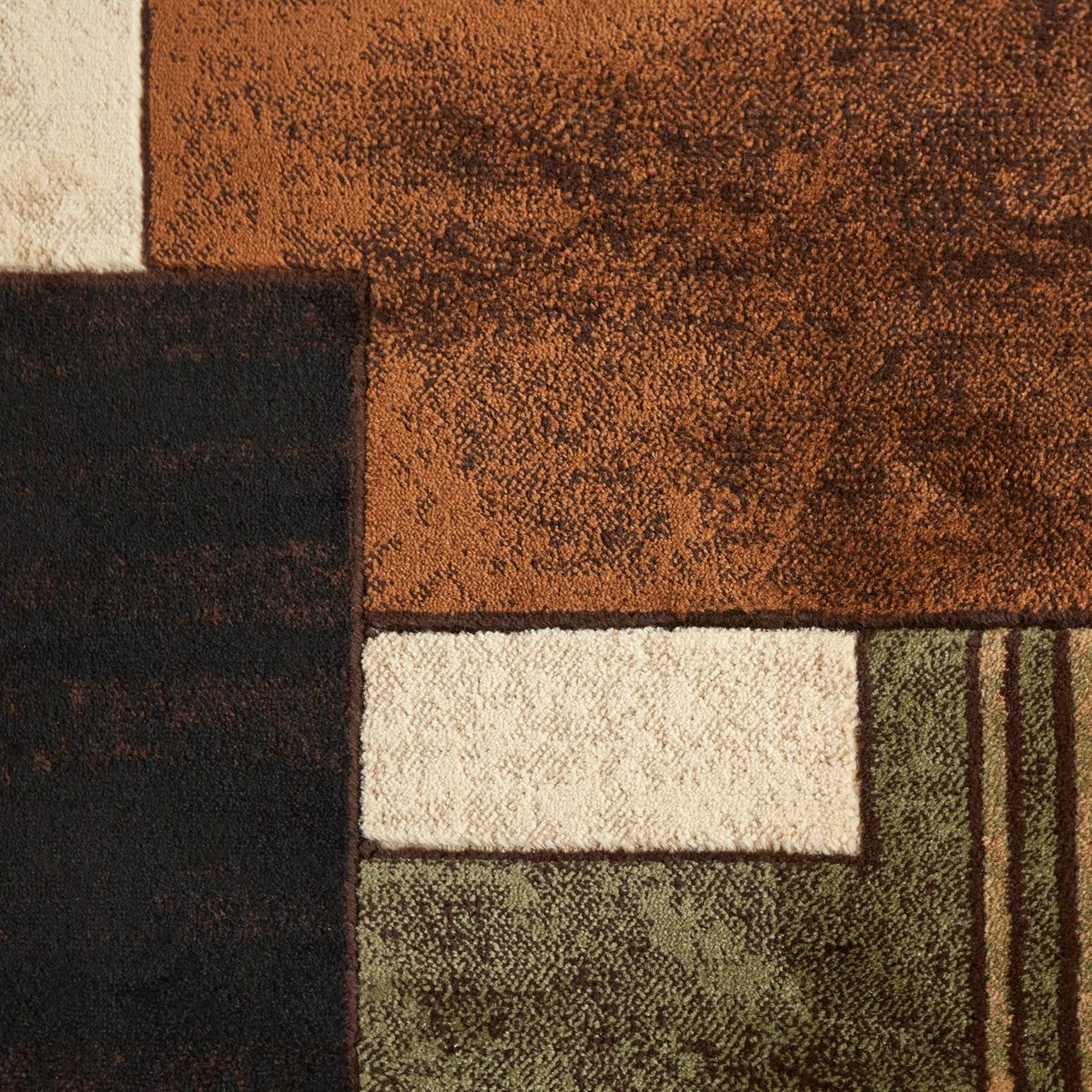 Home Dynamix Tribeca Mason Area Rug 5'2"x7'2", Abstract Brown/Green (HD5367-548)