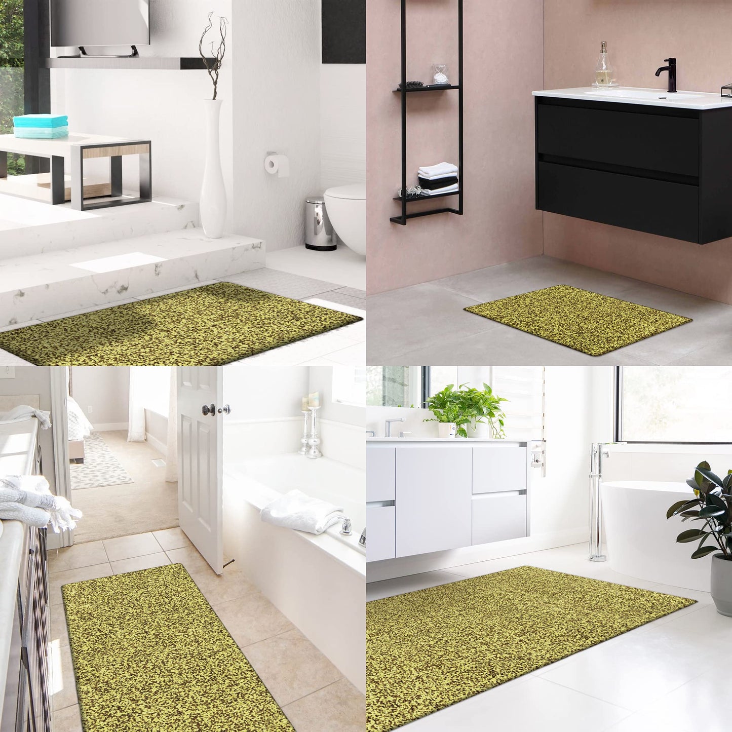 RugMast Premium Microfiber Indoor Door Mat – 24"x36" Washable Entry Mat, Non-Slip, Waterproof Backing, Super Absorbent, Low Profile Entryway Doormat for Indoor Entrance