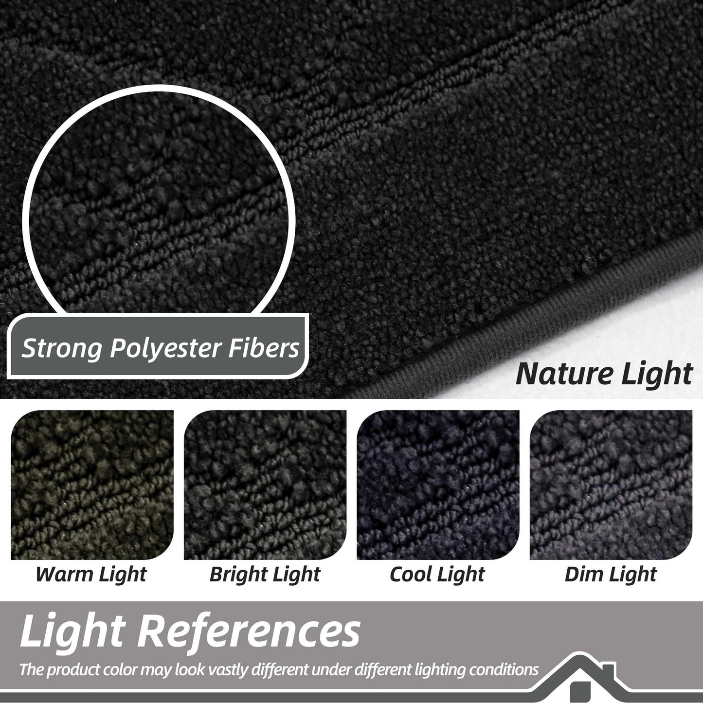 BEQHAUSE Dirt Trapper Door Mat 20" x 32", Doormat Non-Slip Entryway Rugs Washable, Dog Door Mat Stain Resistant and Absorbent Welcome Floor Mat for Front Back Door, Mud Wet Shoes & Paws, Black