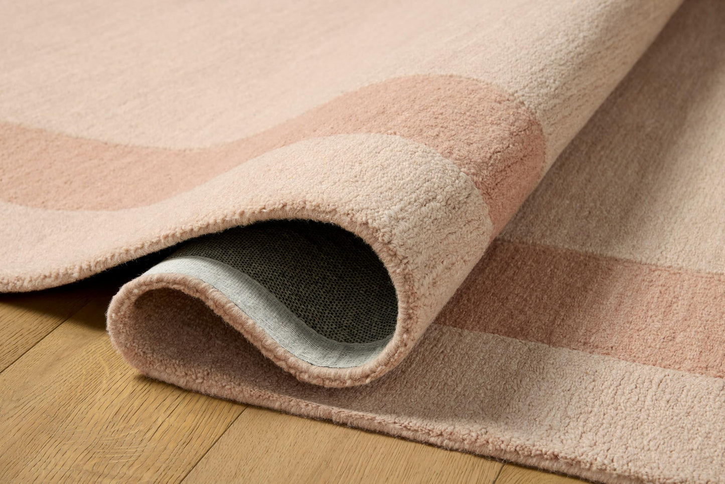 Loloi Leanne Ford Craven Collection CVN-01 Blush/Rose 5'-0" x 7'-6" Area Rug Geometrical, Patterned, Neutral, Living Room, Bedroom, Dining Room