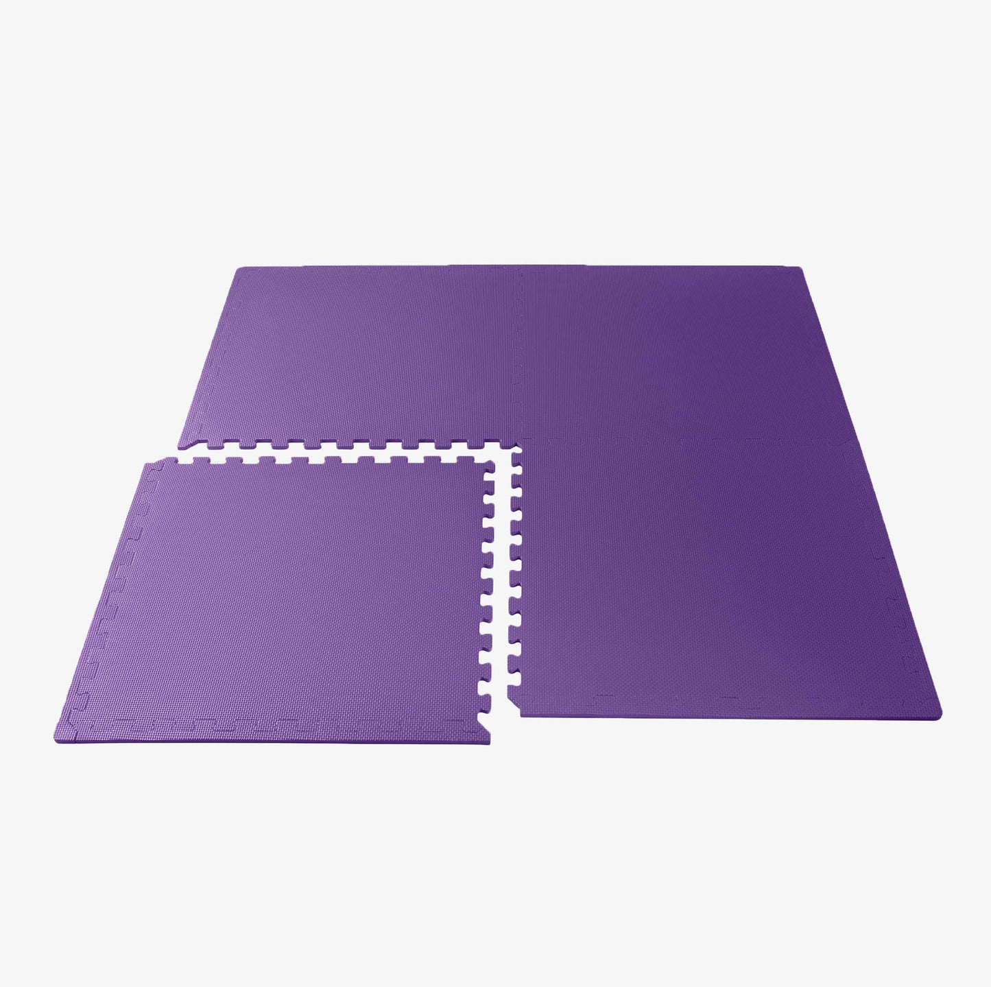 We Sell Mats 1/2" Thick Multipurpose EVA Foam Exercise Floor Mat, Interlocking Tiles, Anti-Fatigue for Home or Gym, 24 in x 24 in, 4 Tiles, Purple