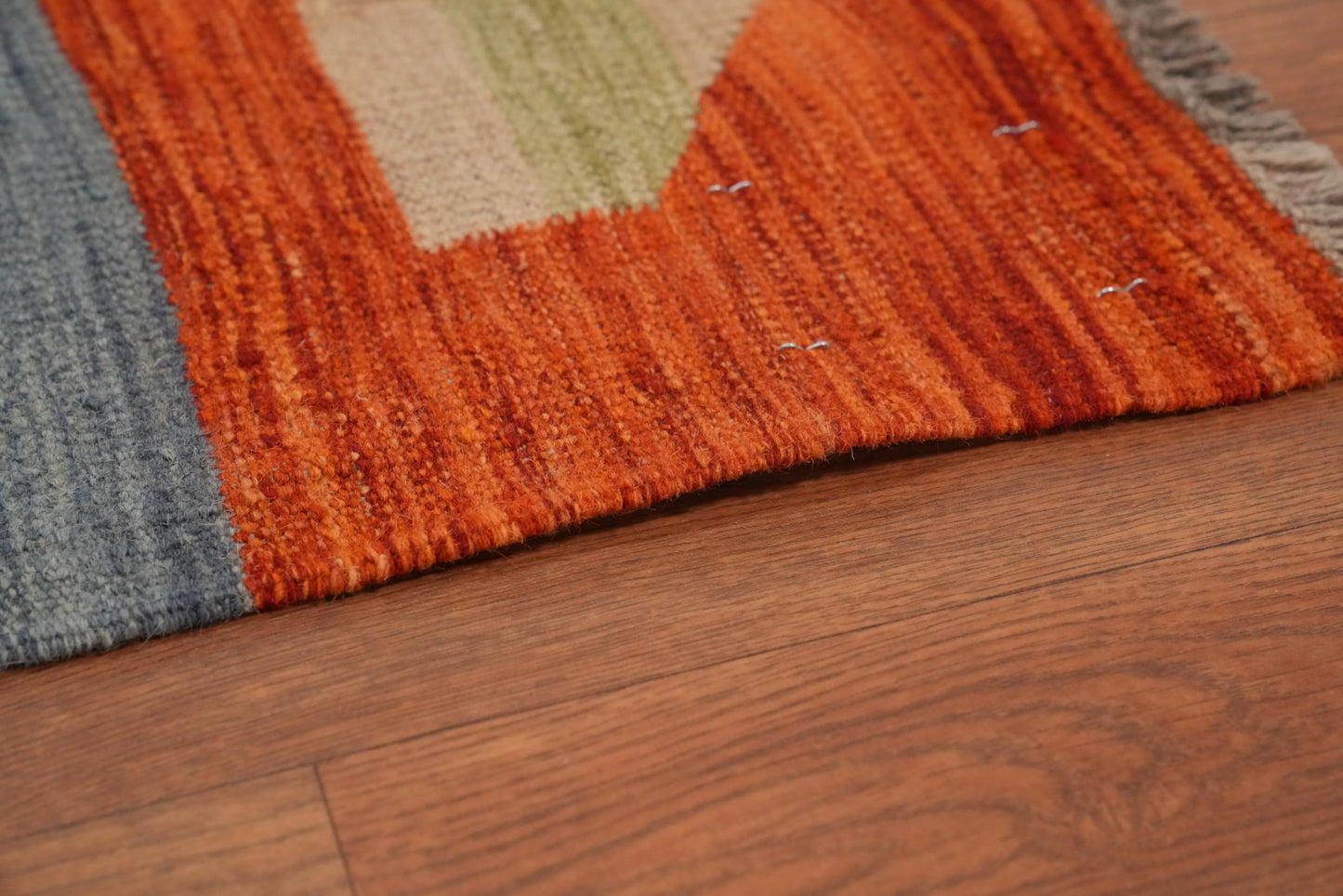 Rug Source Southwestern Collection 8x10 Area Rug, Hand Woven Oranges & Rust Modern Rug, Oriental 100% Wool Carpet for Bedroom, Living Room, Dining Room