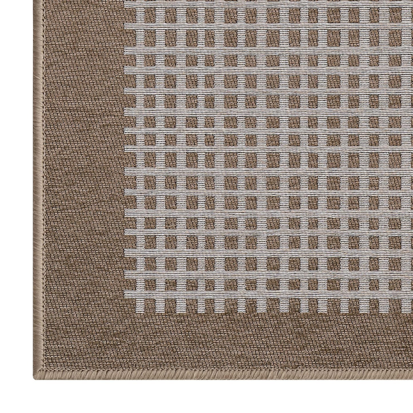 LUMI Inside Door Mat for Entry 24''x36'', Absorbent, Dirt Trapper, Low Profile Thin, Non Slip Mats with Rubber Backing, Ideal for Indoor, High Traffic, Garage, Entrance, Checkered Beige