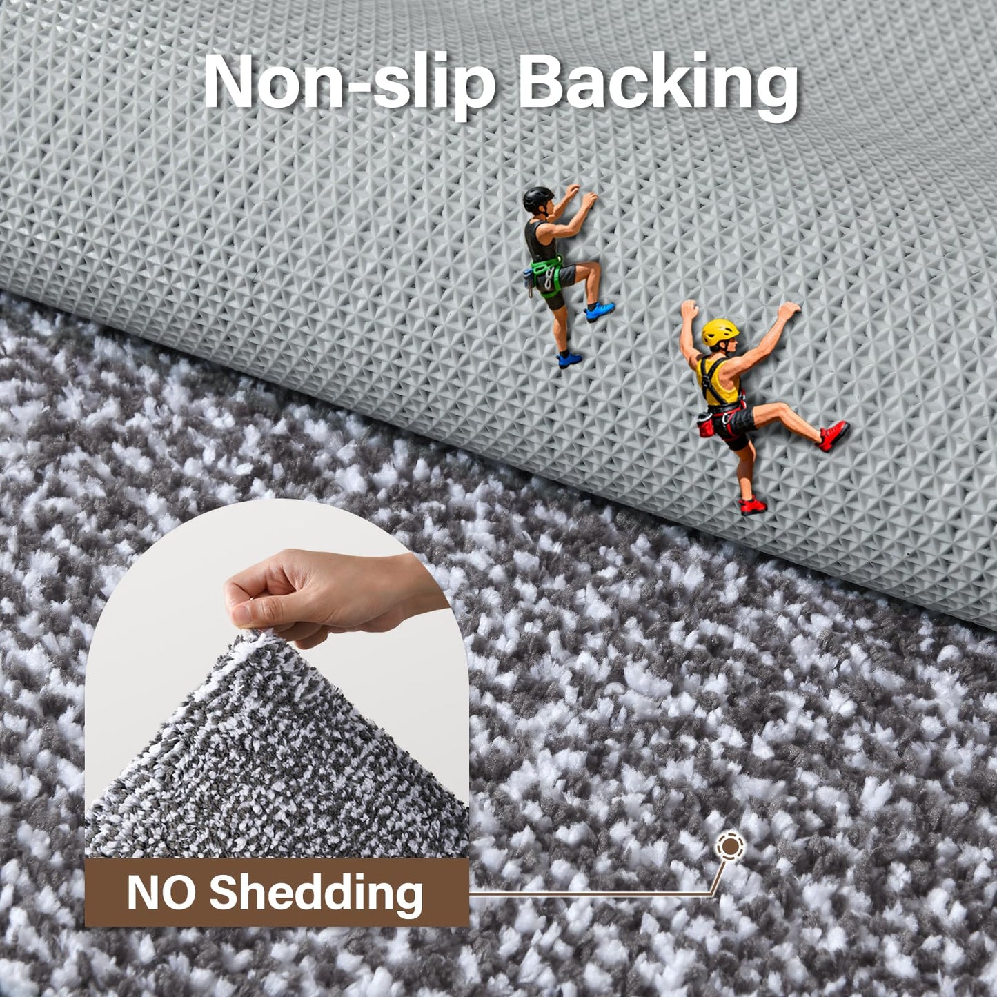 simpWalnut Long 2x4 Ft (48''x24'') Runner Rug for Bathroom,Non Slip Washable Large Kitchen Rugs Bath Rugs, Soft Absorbent Quick Dry Bath Mats for Shower, Hallway,Laundry, Tub(Grey)