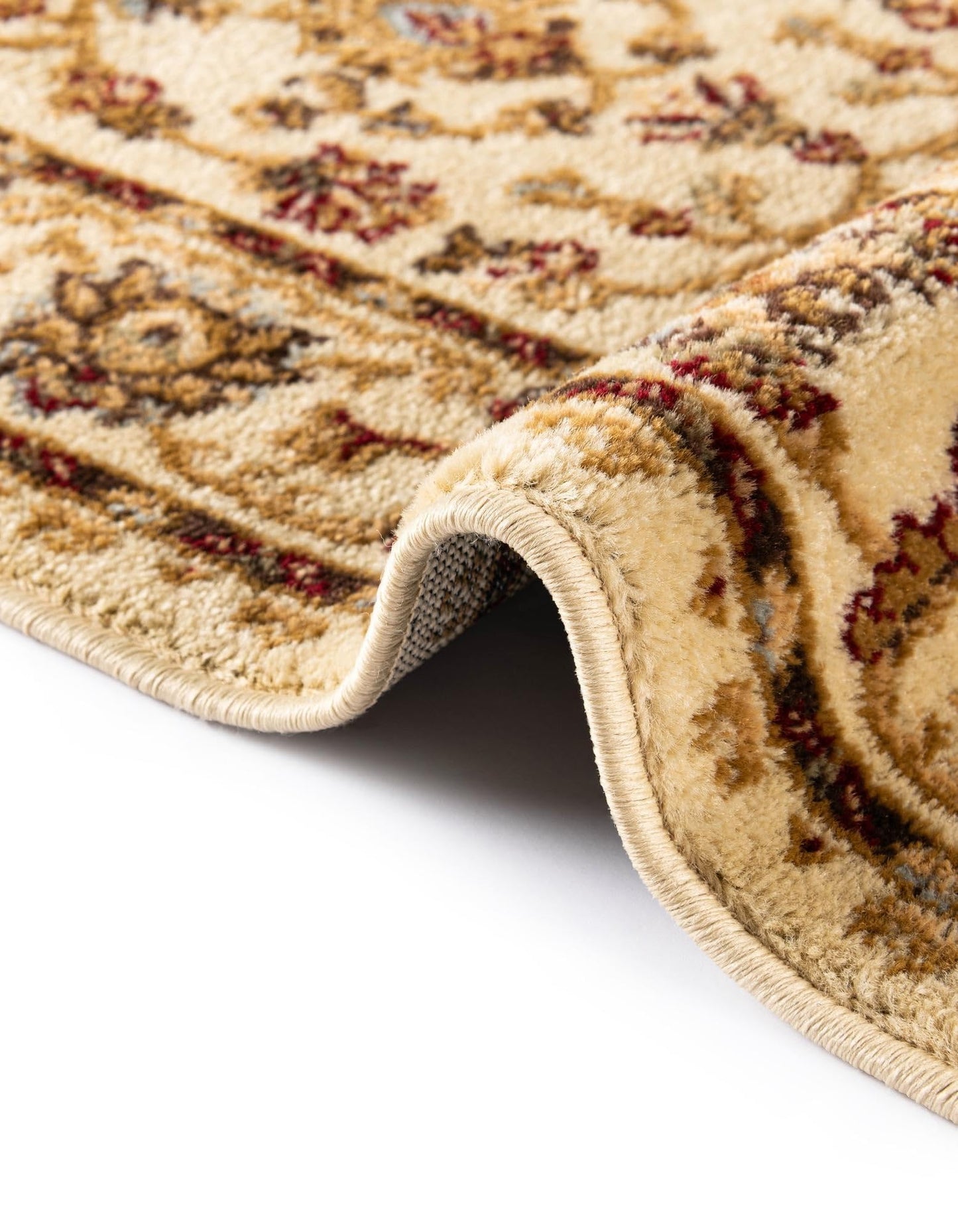 Unique Loom Voyage Collection Traditional Oriental Classic Intricate Design Area Rug (6' 0 x 9' 0 Rectangular, Ivory/Gold)