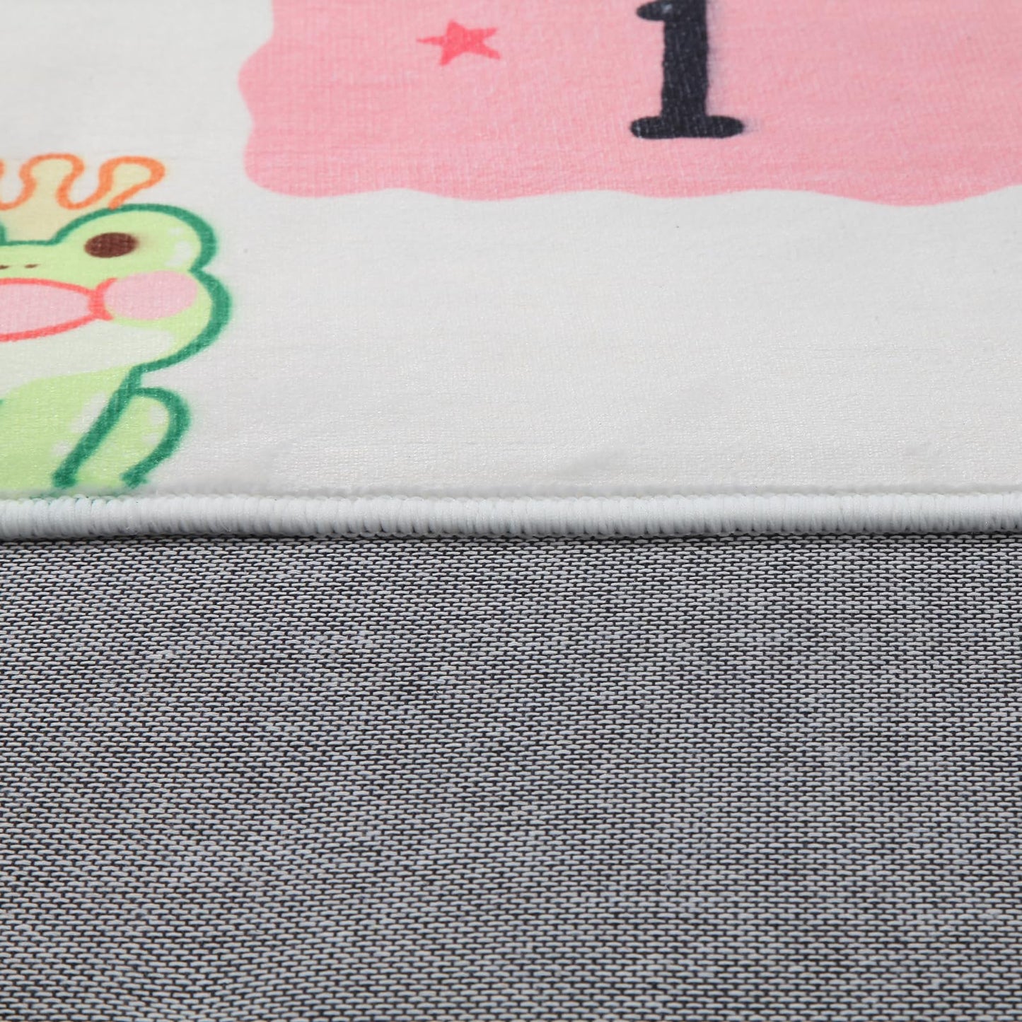 Soft Educational Kids Learning Rug Washable for Boys Girls Bedroom Play Room, Cute Numbers ABC Alphabets Hopscotch Rug for Classroom, Toddler Baby Nursery Carpet Playmat, Neutral 63"x31.5"