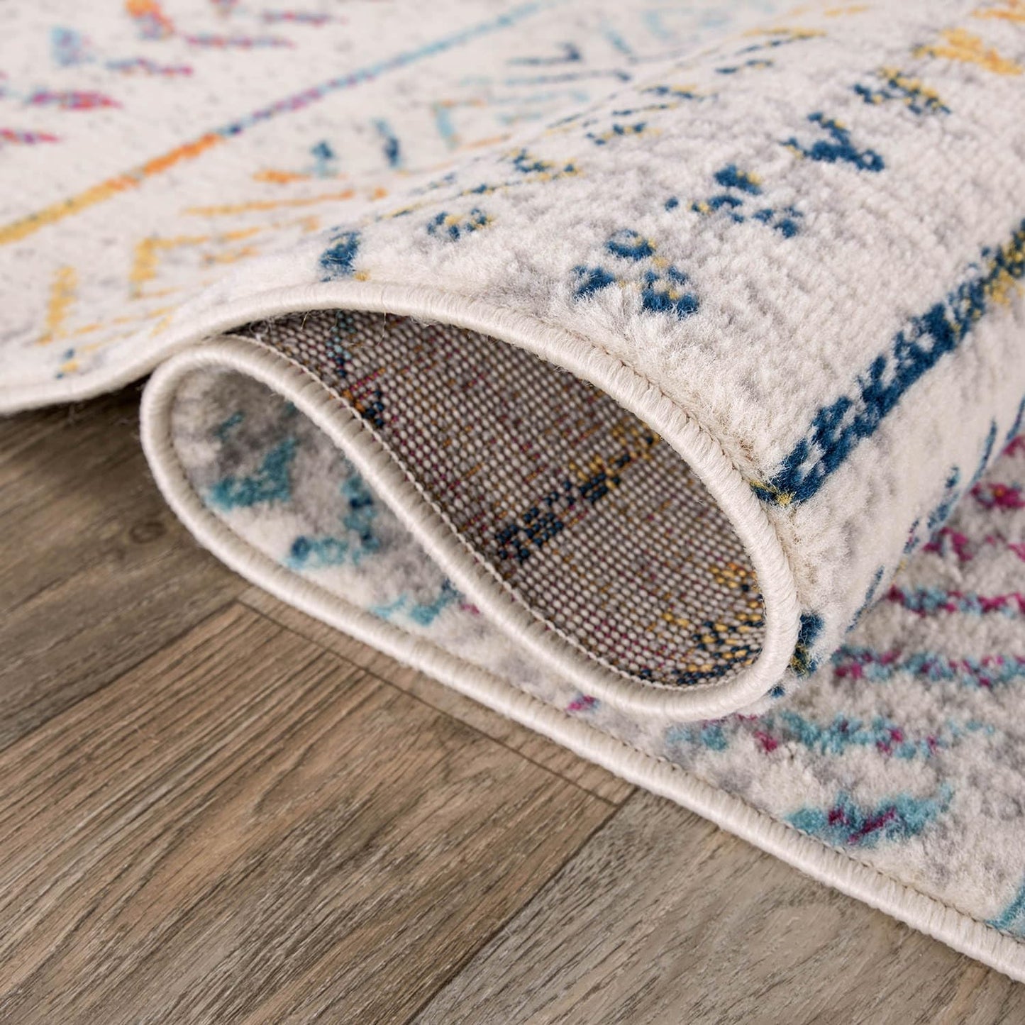 Rugshop Geometric Boho Large Area Rug – Multi Tribal Pattern, Perfect for Living Room, Dining Room, Office, 8x10