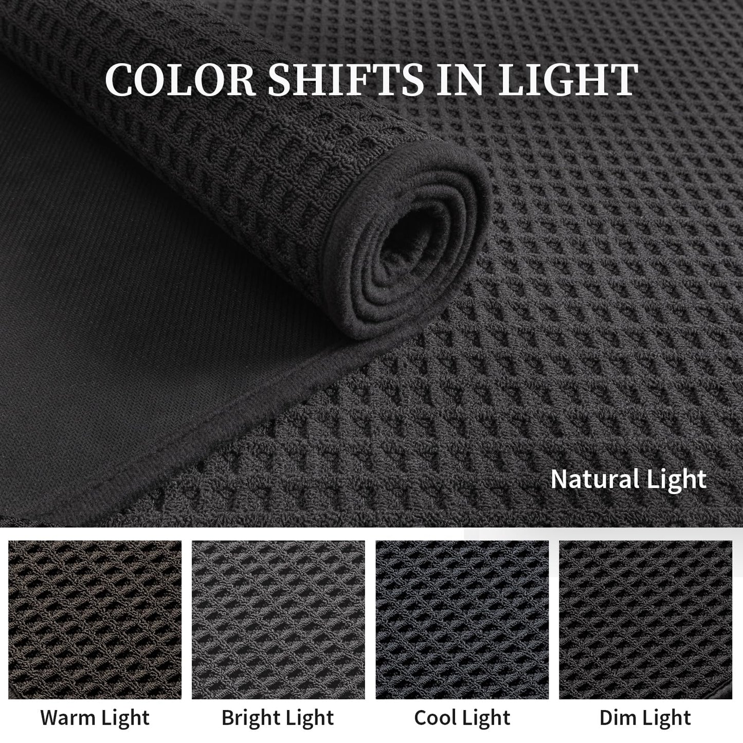 YIHOUSE Indoor Door Mat 24" x 36", Non-Slip Washable Entryway Mat, Dirt Trapper Absorbent Entrance Mat, Low Profile Floor Mat for Front/Back Door, Entryway, Dark Gray ﻿