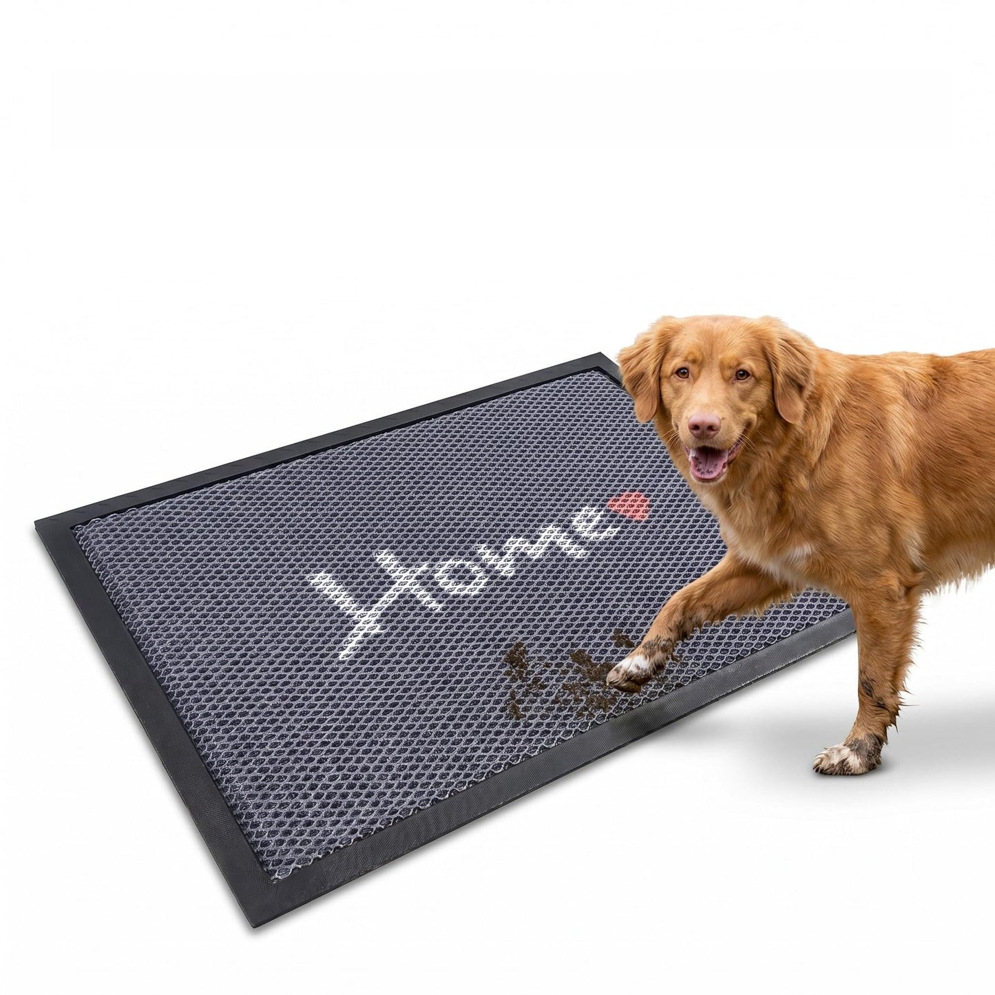 Muddy Mat® Meshy Mat™ Door Mat Heavy-Duty Quick-Dry Floor Mat, Sand & Dirt Trapper for Indoor & Outdoor, Ideal for Entrance, Mudrooms,Patios & Garages,Low-Profile,Non-Slip,Washable– Home 16"x24"x0.4"