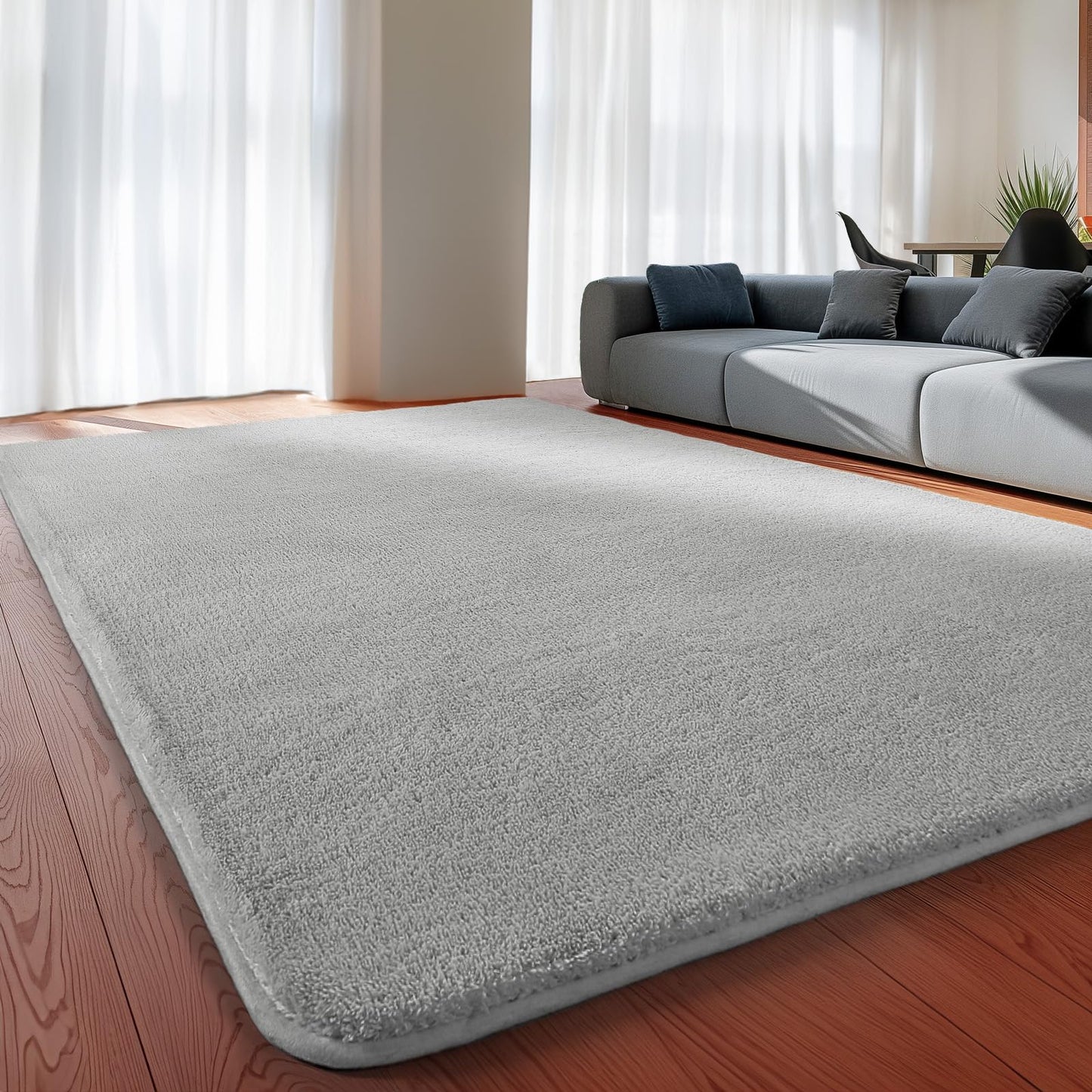 Sour Lemon 8x10 Area Rugs for Living Room, Soft Large Area Rug Fluffy Rugs for Bedroom，Machine Washable Area Rug Non Slip Carpet Rug for Living Room Playroom Kids Room Home Decor