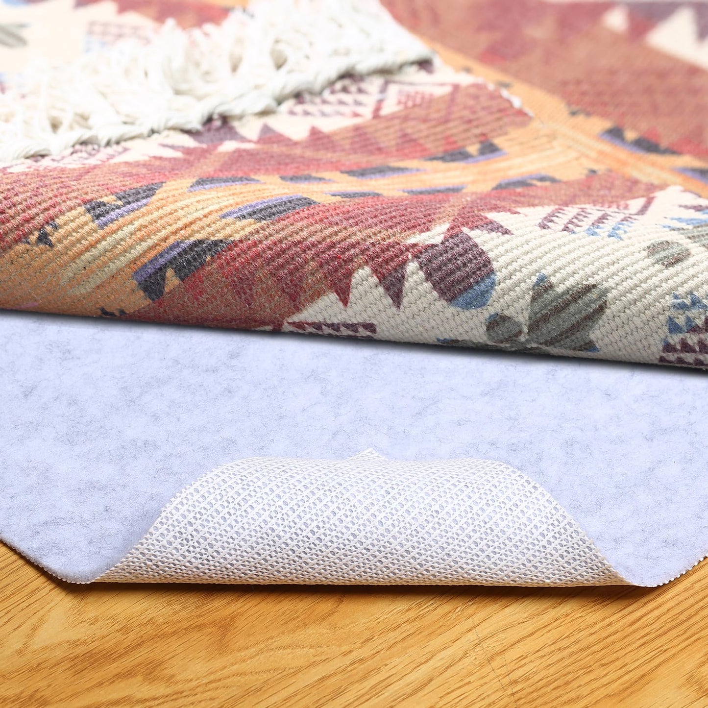 Non Slip Rug Pad, Natural Rubber Backing Rug Pads 1/4” Thick, Felt Rug Gripper Pad, Non Slip Under Carpet Mat, Under Rug Cushion for Hardwood Floors, Carpet Runners (2x4FT)