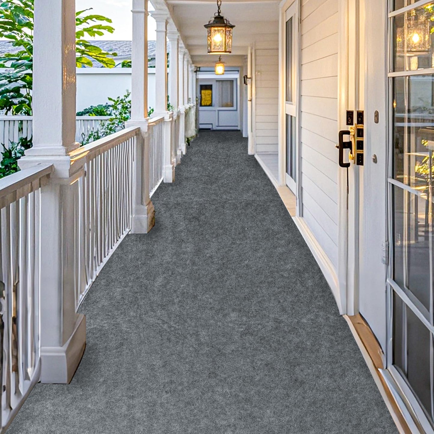 Self-Adhesive 1.9 ft x 7.8 ft Marine Carpet, Waterproof Boat Carpet, Suitable for Outdoor, Passageway, Indoor (Gray)