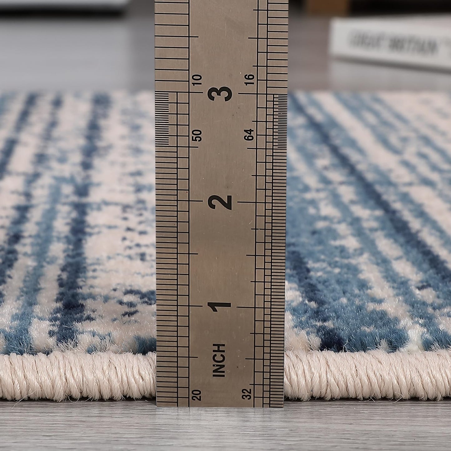 dainslef Abstract Runner Rug 2x6 Hallway Runner Rug Modern Ombre Entryway Runners Low Pile Thick Carpet Contemporary Non-Shedding Long Rugs for Bathroom Bedroom Kitchen Laundry Floor Mat Ombre Blue