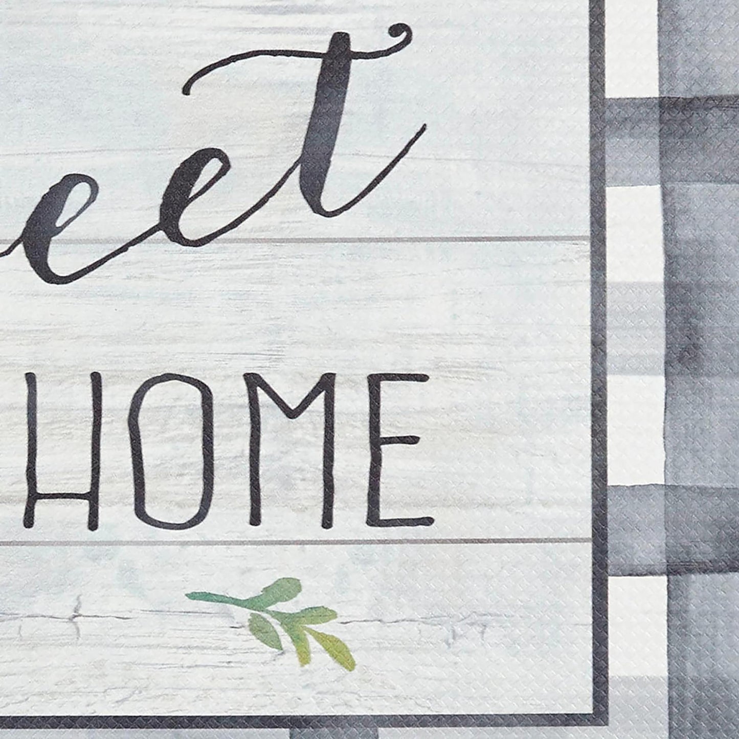 Cozy Living Anti-Fatigue Kitchen Mat, Farmhouse Buffalo Check 17.5"x55"