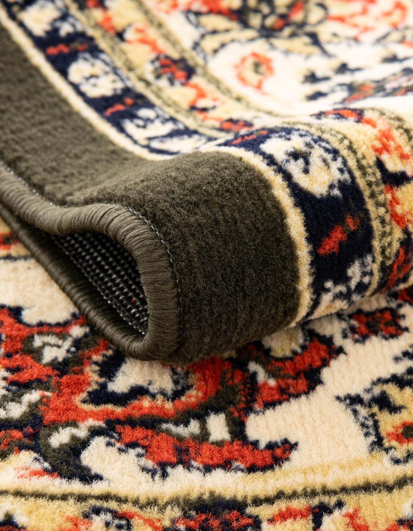 Unique Loom Sialk Hill Collection Area Rug - Washington (6' 1" x 9' Rectangle Green/Hunter Green)
