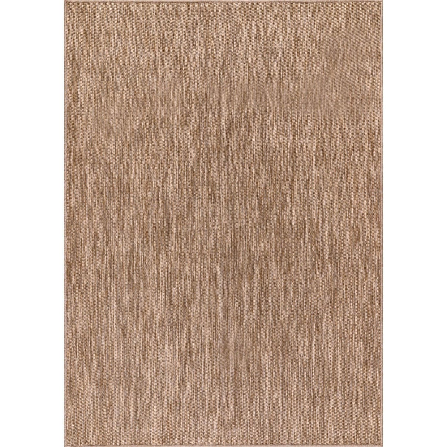 Washable Indoor Outdoor Rug 9x12 Weather Resistant Area Rugs Modern Solid Jute Rug for Porch Deck Balcony Backyard Patio Outside Carpet (9 X 12 Jute Beige)