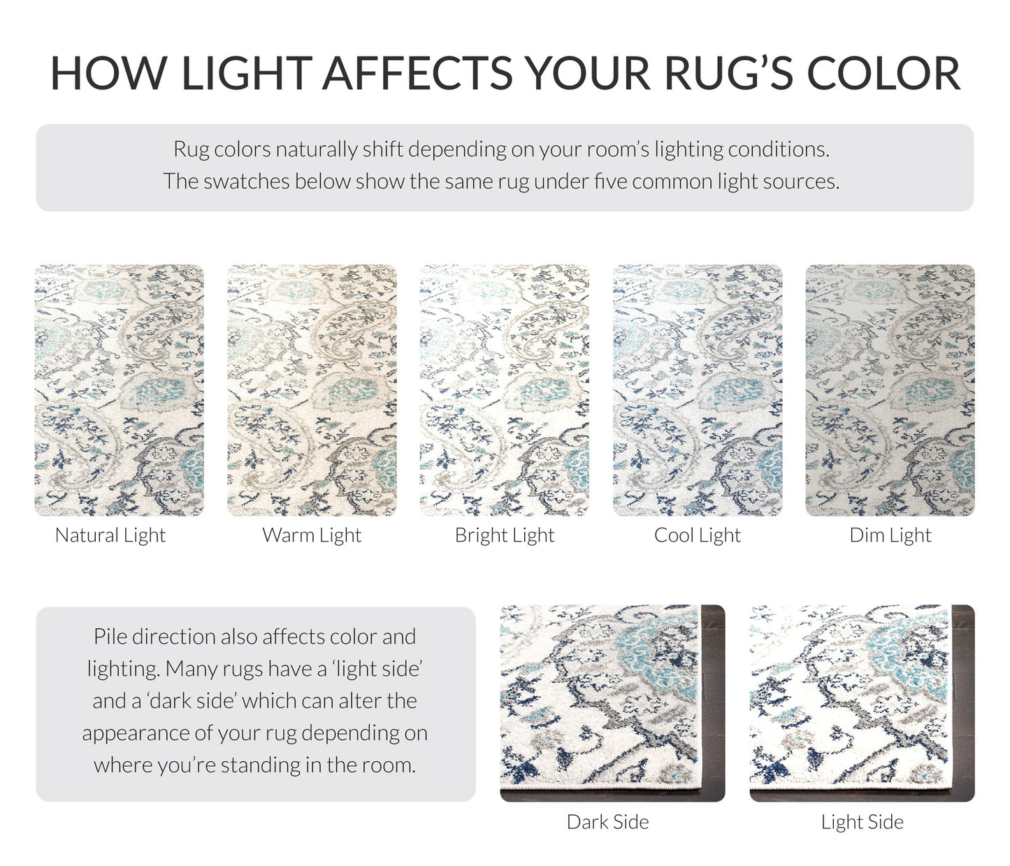 SAFAVIEH Area Rug 8x10 - Madison Collection - Large - Cream & Light Grey, Boho Chic Glam Paisley Design, Non-Shedding & Easy Cleaning, Ideal for Living Room, Bedroom, Office, Dining Space (MAD600C)