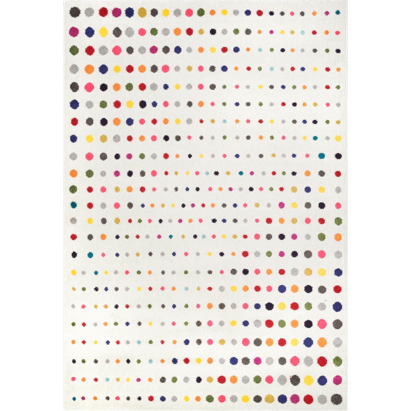 Nuloom Dorie Multicolor/Ivory, 3' x 5', Polka Dot, Soft and Cozy, High Traffic, Stain Resistant, Easy Clean, Durable Area Rug for Bedroom, Living Room, Dining Space, Den, Foyer, Entryway
