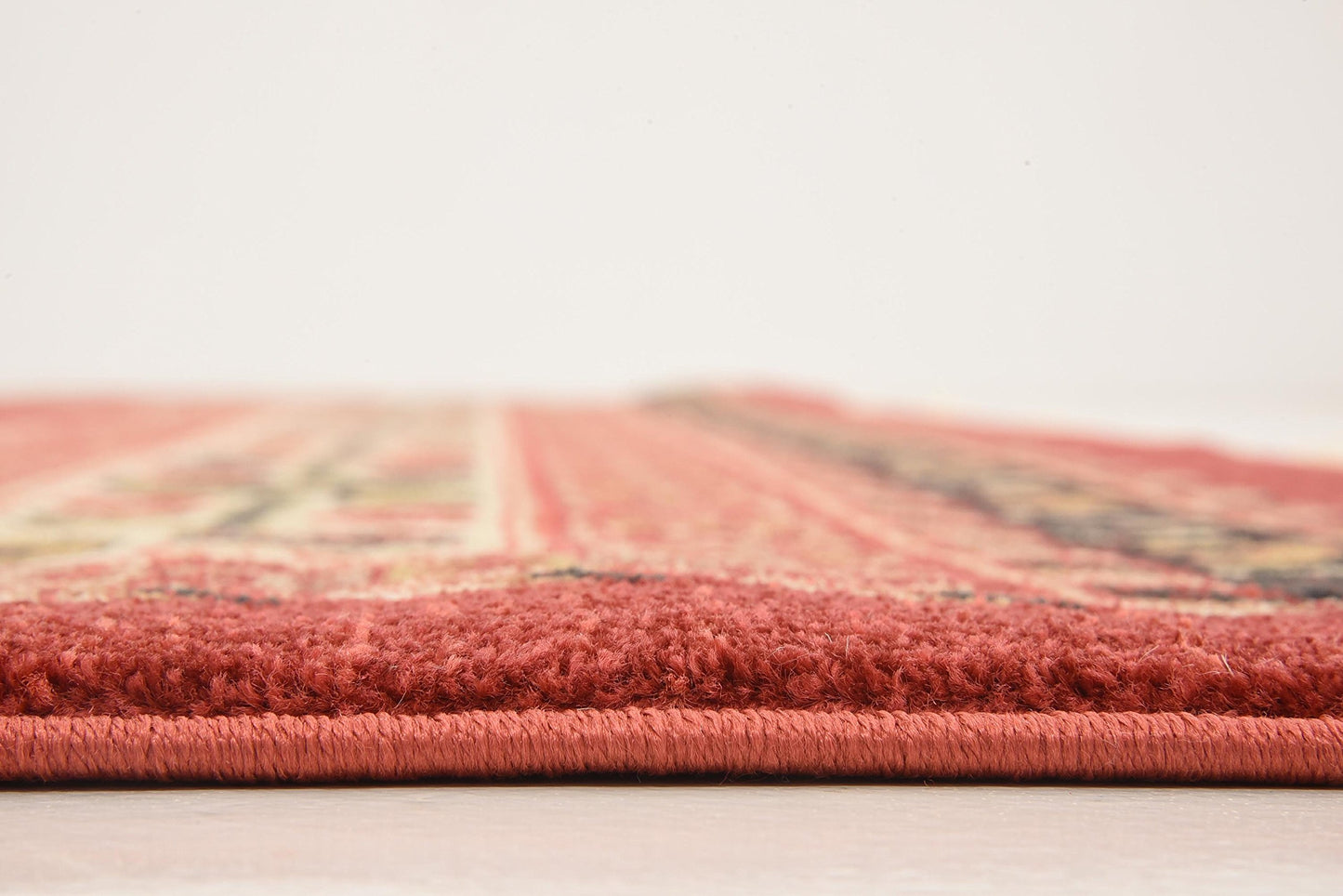 Unique Loom Fars Collection Area Rug - Pasadena (8' Square, Rust Red/ Black)