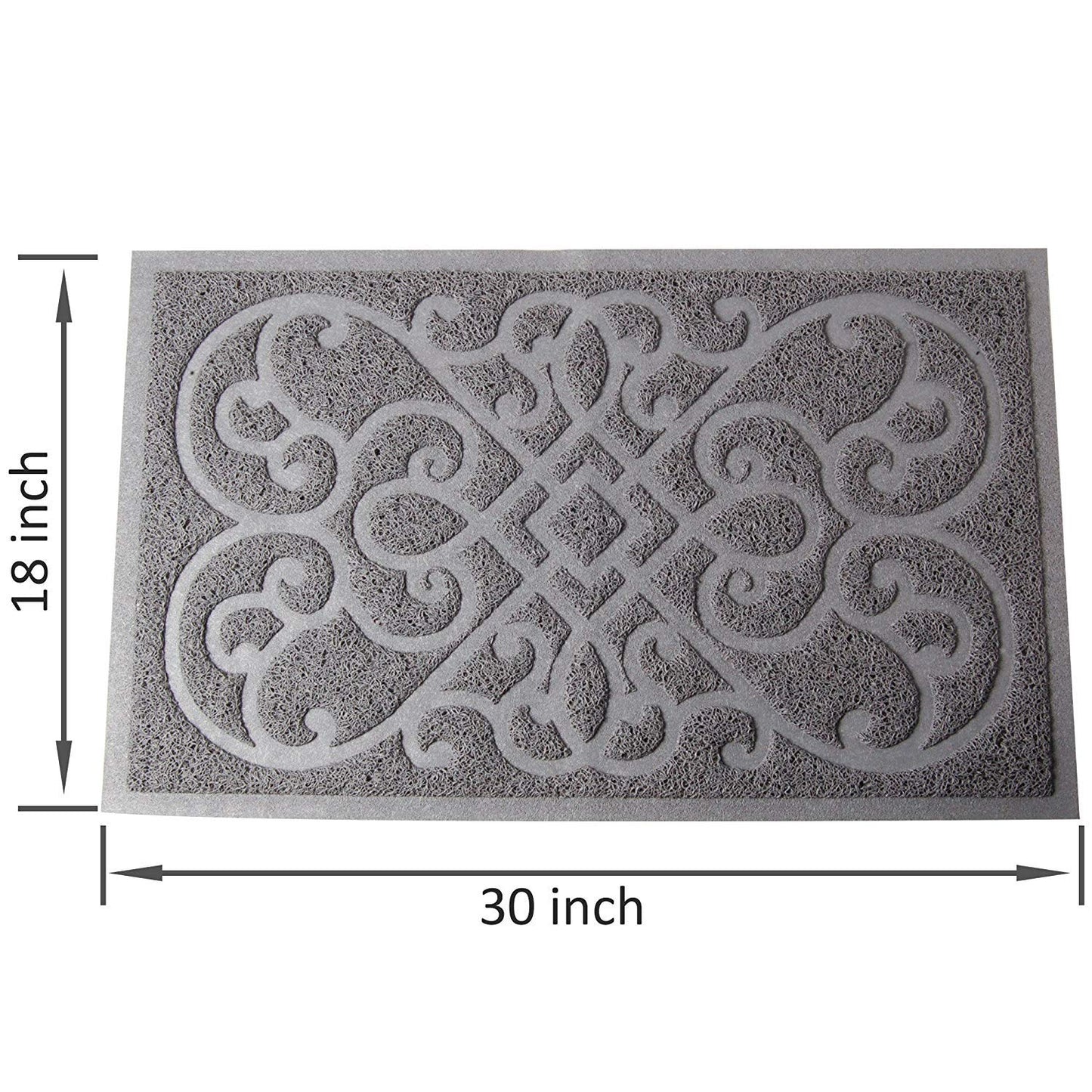 PetLike Cat Litter Box Mat, Thick Kitty Litter Trapping Mat, Durable,Waterproof &Washable with Non-Slip Backing, Soft on Kitty Paws and Easy to Clean, BPA Free