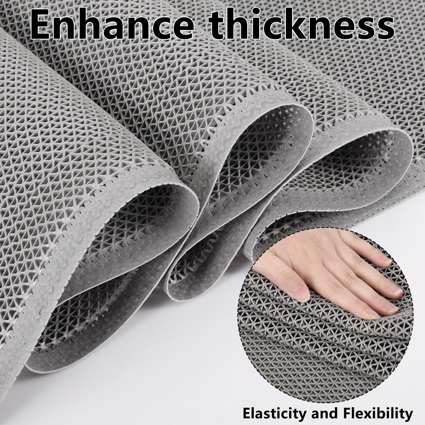 59 x 36 Inch Front Door Mat, Drainage Heavy Duty Dirt Trapping Doormat with Drainage Holes, Non-Slip Floor Mats Rubber Backing for Entrance Restaurant Commercial Kitchen Industral Pool,Indoor Outdoor