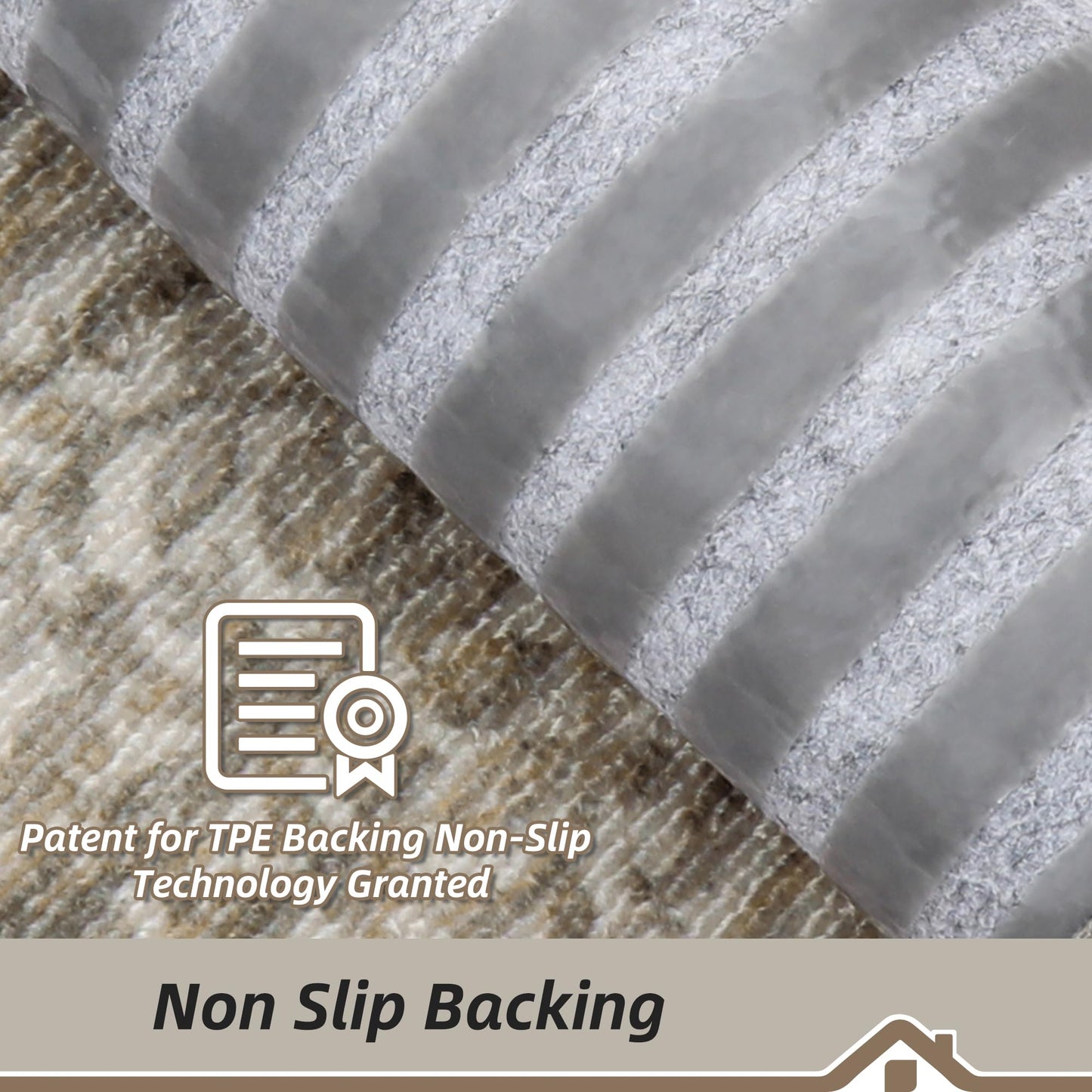 BEQHAUSE Stair Treads for Wooden Steps Non-Slip Machine Washable Carpet Stair Treads 8"X30" Soft Indoor Stair Runner for Kids Elders and Pets, 100% Polyester, TPE Backing, 4pcs, Beige/Malt Yellow