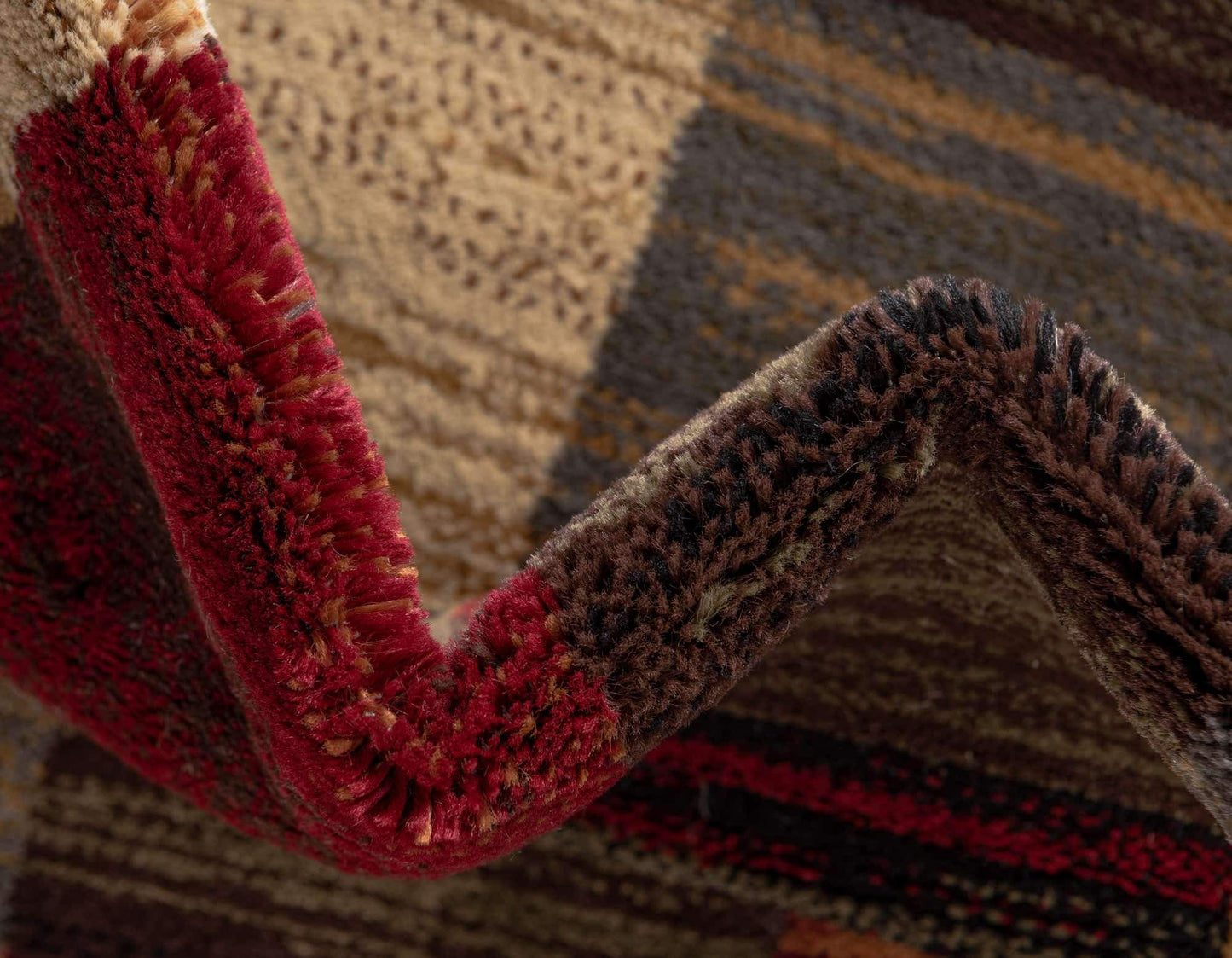 Unique Loom Barista Collection Area Rug - Gava (2' 2" x 6' 1" Runner, Multi/ Brown)