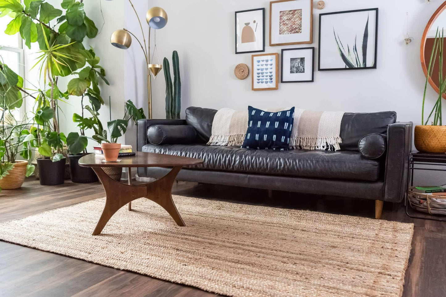 Unique Loom Braided Jute Collection Area Rug - Dhaka (9' x 12' 2" Rectangle, Natural)