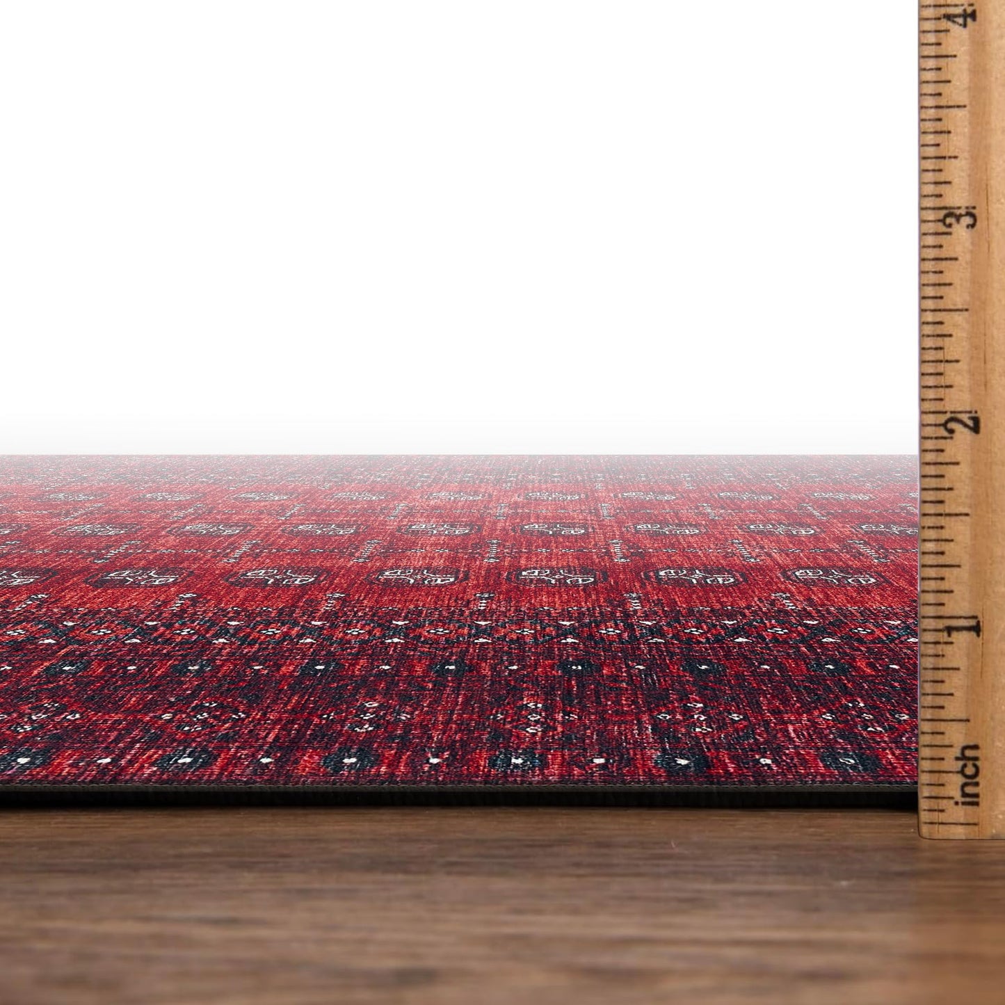 Keen Home Design 2x3 Rug - Machine Washable Entry Rug with Non-Slip Backing, Ideal for Enteryway, Kitchen, Bathroom, Laundry Room - Vintage, Easy Clean, Durable, Low Pile Rug - (2' x 3')