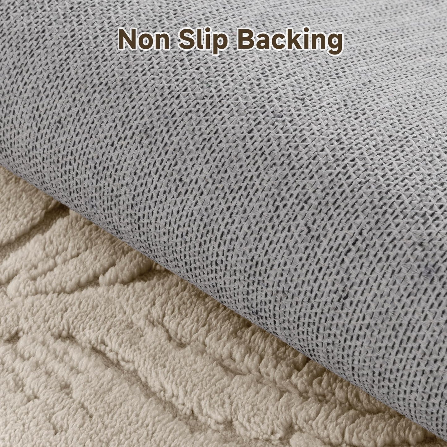 Pauwer Area Rugs for Living Room 5x7, Machine Washable Non Slip Neutral Boho Modern Rug, Soft Fluffy Carpet for Bedroom Dining Room Nursery Office Indoor Farmhouse, Beige