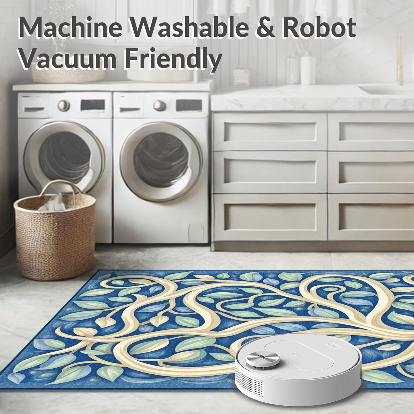 ODIKA Flatwoven High Traffic Area Rug 5x7, Elegant Abstract with Neutral Earth Tones & Modern Accent, Non Slip, Stain Resistant, Washable Area Rugs for Living Room, Bedroom (Beige, 5x7)