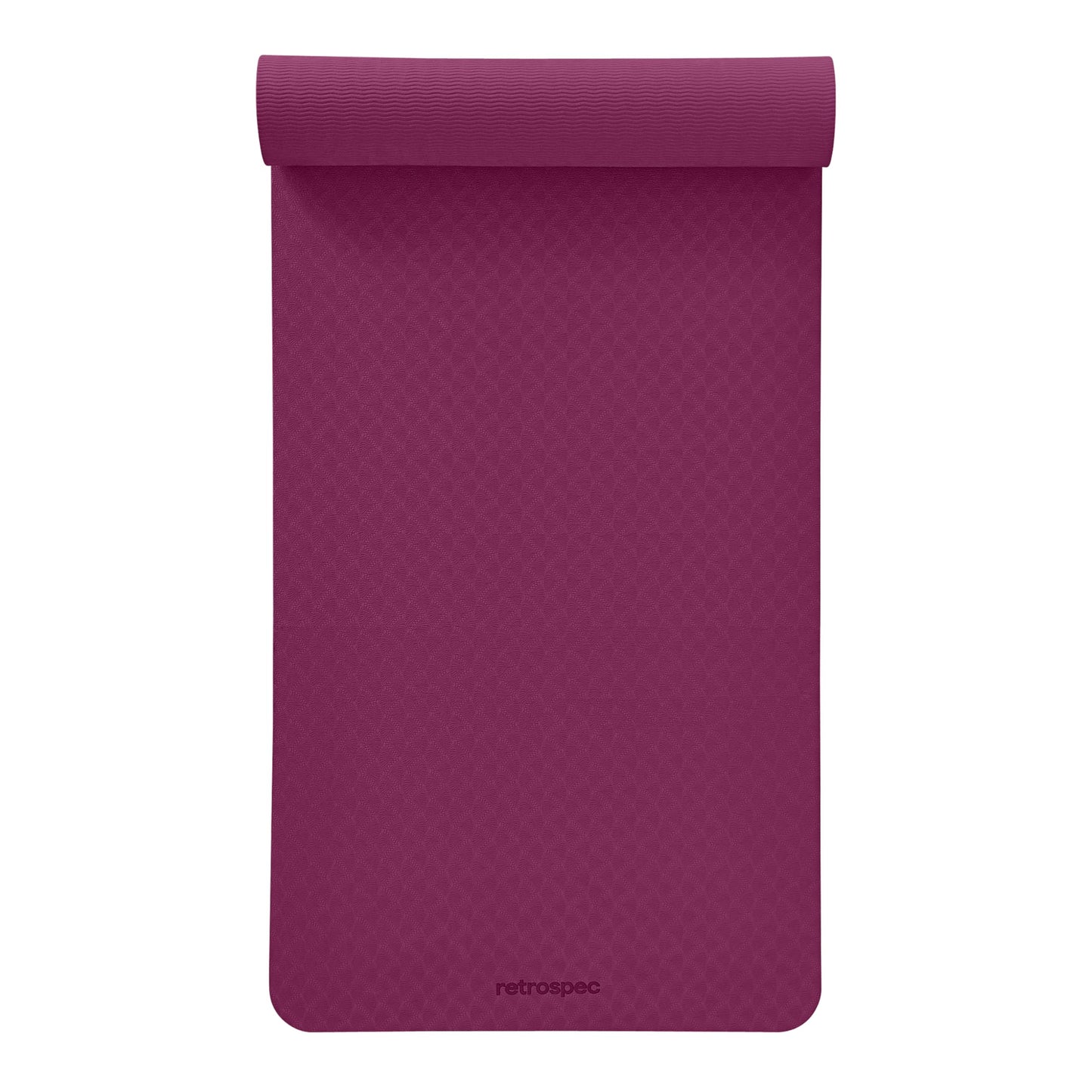 Retrospec Zuma Yoga Mat | 1/2 Inch Thick Non Slip Workout Mat | TPE Exercise Mat for Yoga, Pilates & Stretching | 72x24in