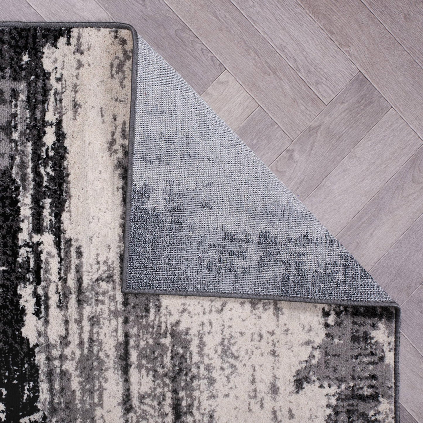 Rugshop Modern Abstract Design Non Shedding Soft Ideal for Living Room,Bedroom,Kitchen Area Rug 5' x 7' Black