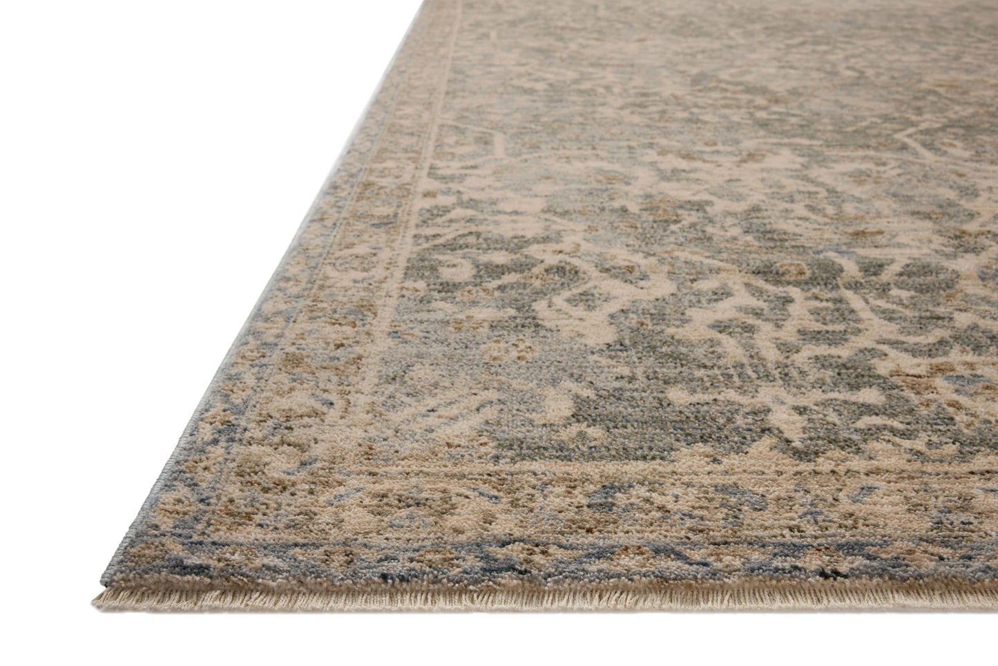 Loloi Magnolia Home by Joanna Gaines Junie Collection JUE-01 Blue/Natural 9'-6" x 13', .38" Pile Height, Area Rug