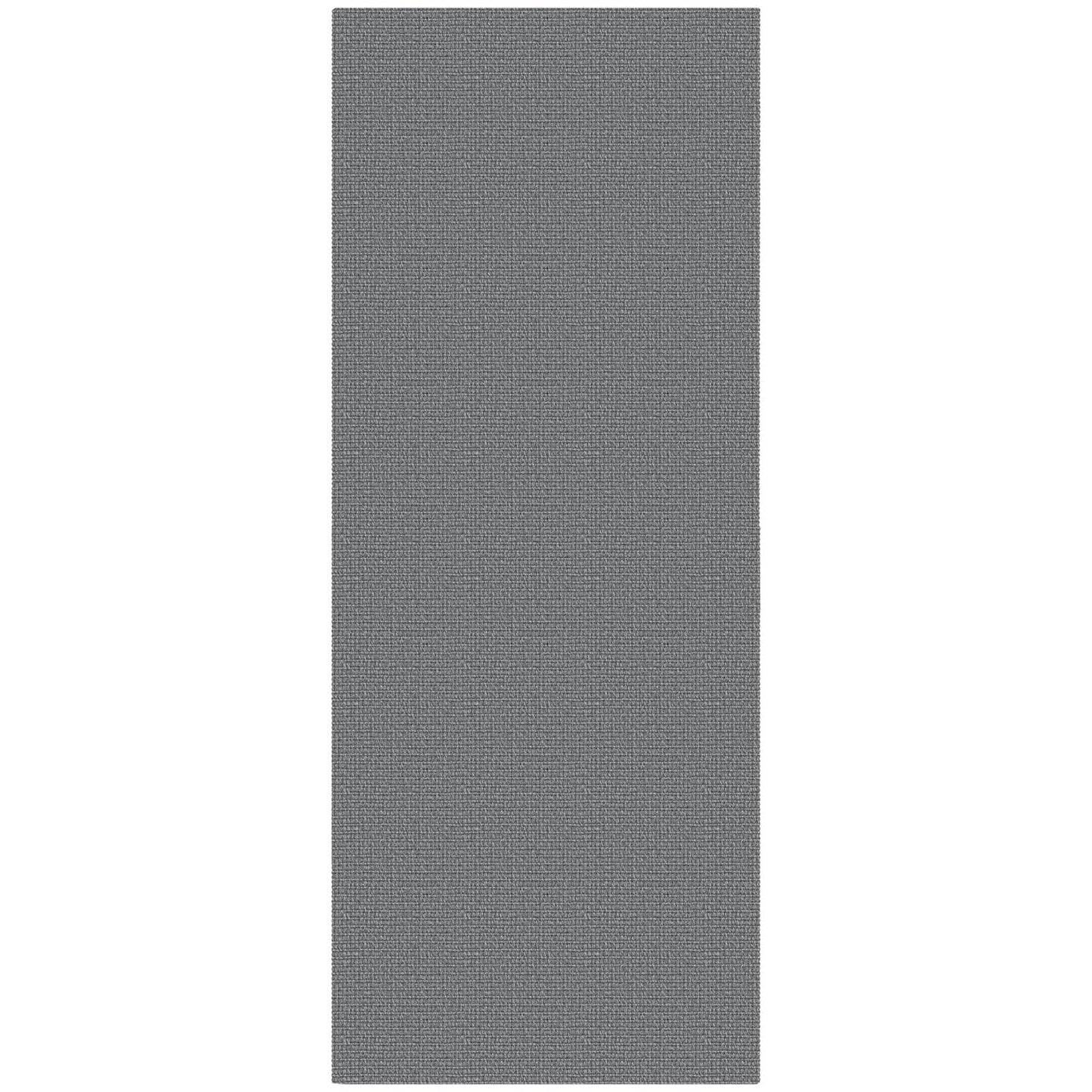 Lansny Washable Runner Rug 2x6 Runners for Hallway Braided Cotton Entryway Runner with Non Slip Backing Indoor Carpet Runners for Kitchen Bedroom, Grey