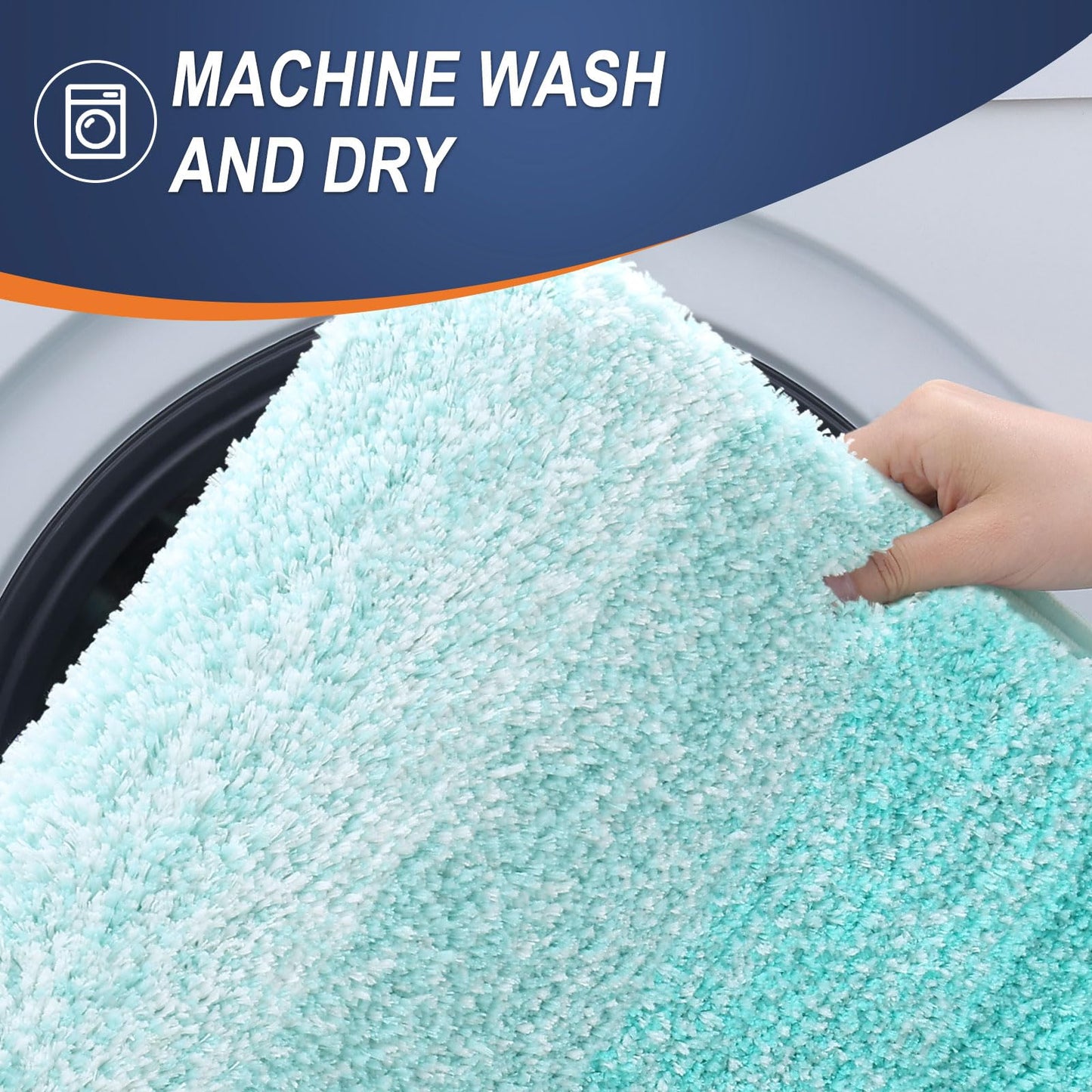 OLANLY Bathroom Rugs Mat 30x20, Extra Soft Absorbent Microfiber Bath Rugs, Rubber Backing, Quick Dry, Machine Washable Bath Mats for Bathroom Floor, Tub and Shower, Home Decor Accessories, Teal