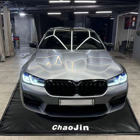 ChaoJin Rain Mat for Car, Black Garage Rubber Car Mat for Snow, Mud, Rain(7ft 9in x 16ft)