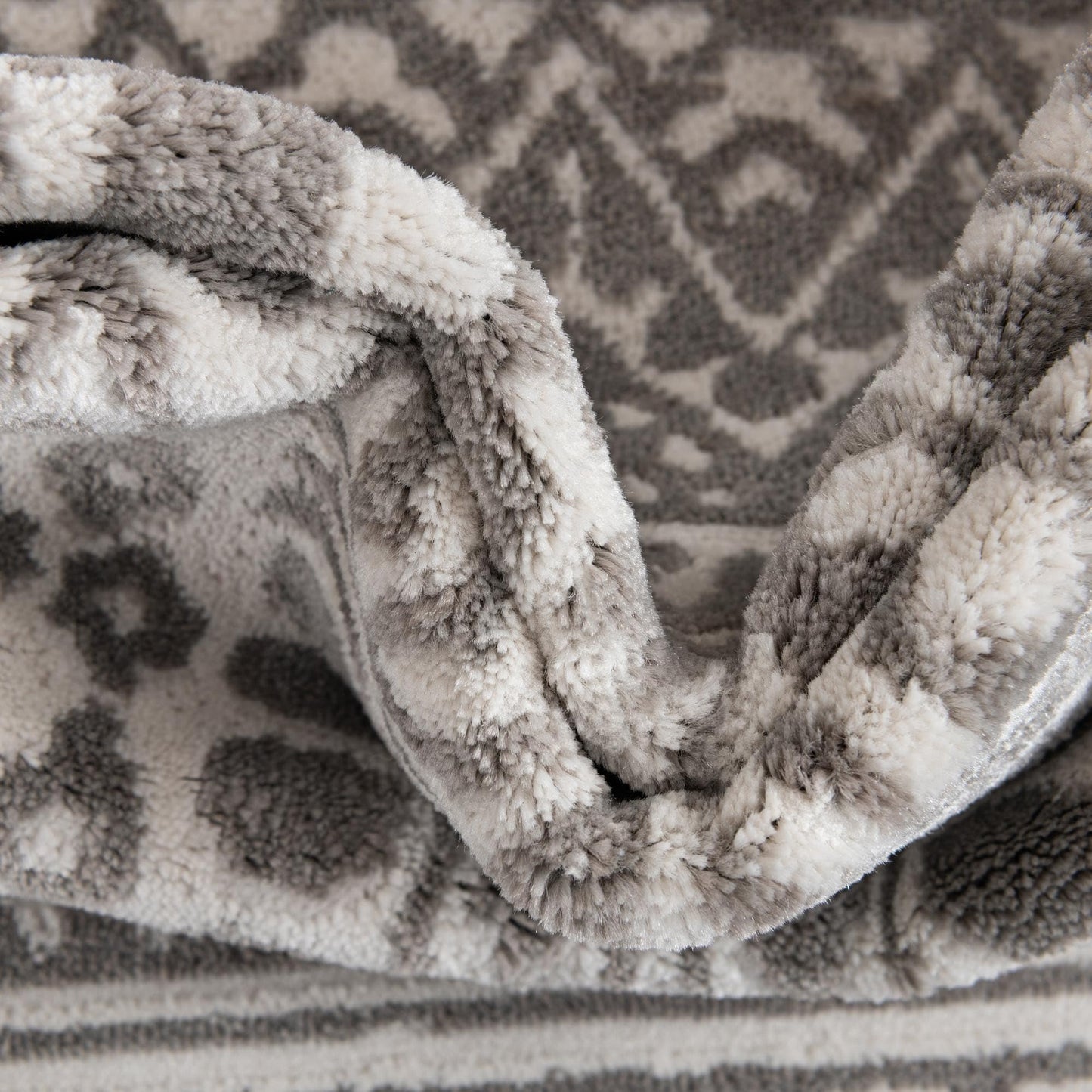Rugs.com - Uptown Rug – 9' x 12' Gray Easy-Clean Area Rug – Textured Low Pile for Living Rooms, Dining Rooms, and Farmhouse Decor