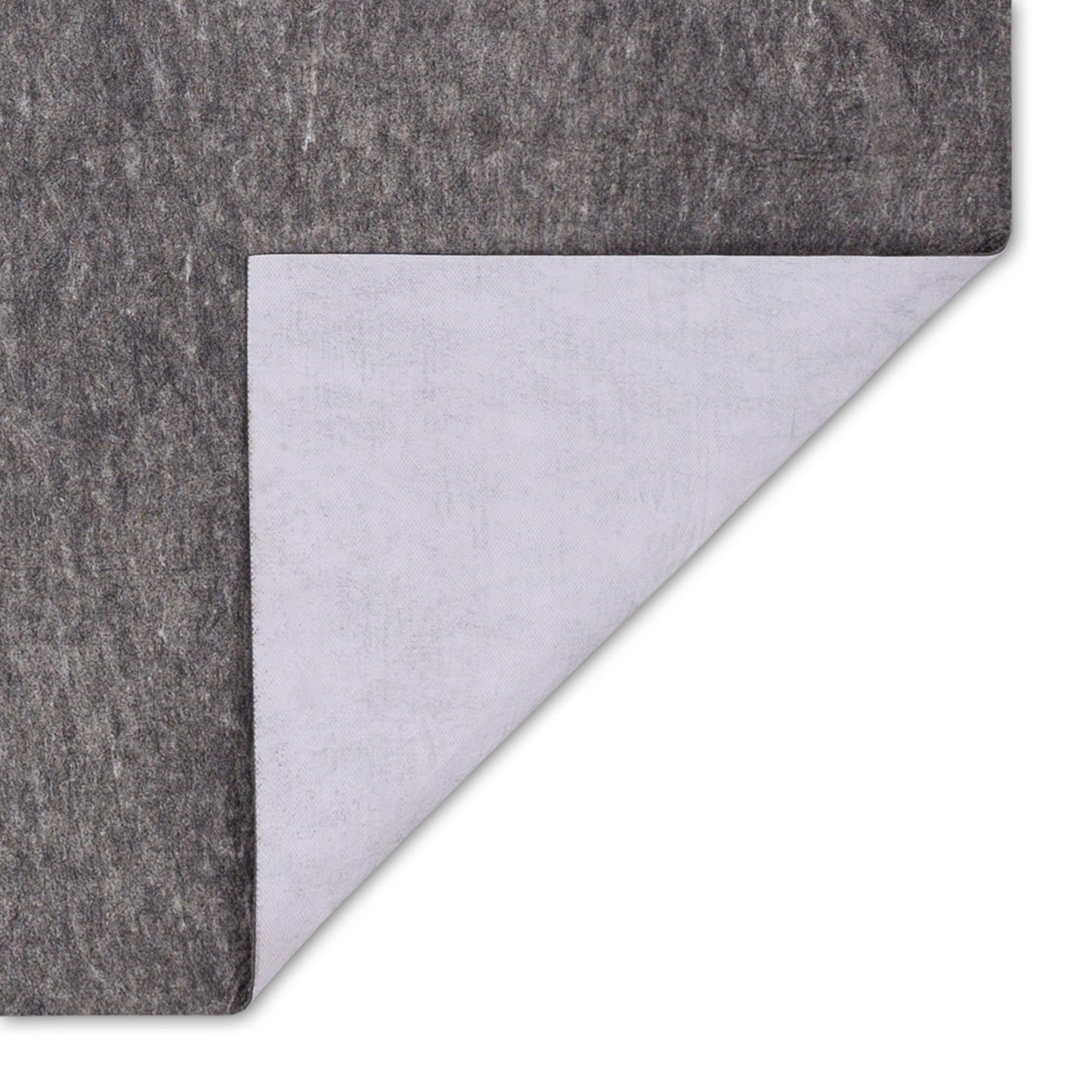 Mohawk Home 8' x 10' Premium Luxury Non Slip Rug Pad 1/4 Thick Dual Surface Felt + Rubber Gripper - Safe for All Floors, Synthetic Fiber, Grey