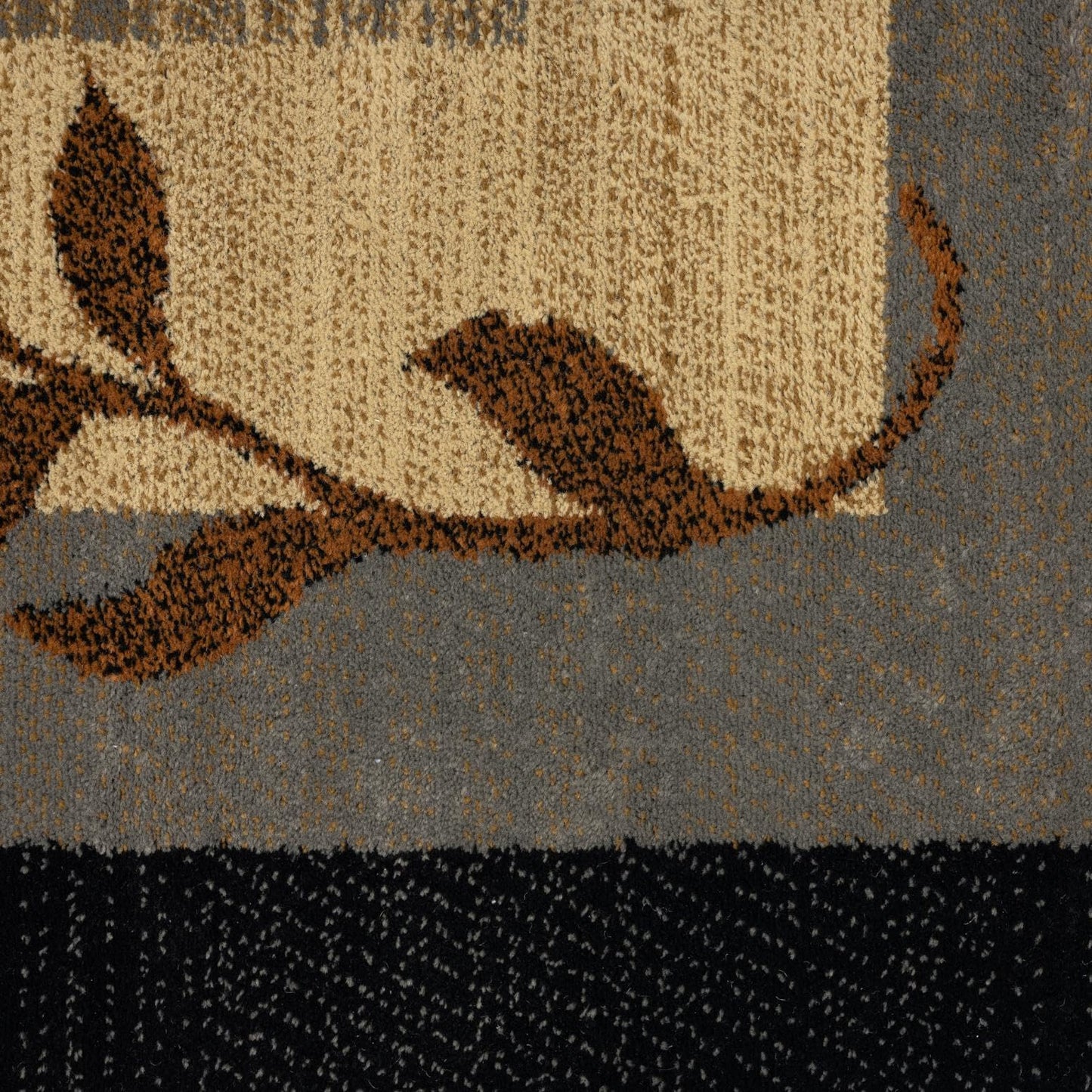Home Dynamix Royalty Clover Contemporary Geometric Border Area Rug, Black/Blue, 43"x62"