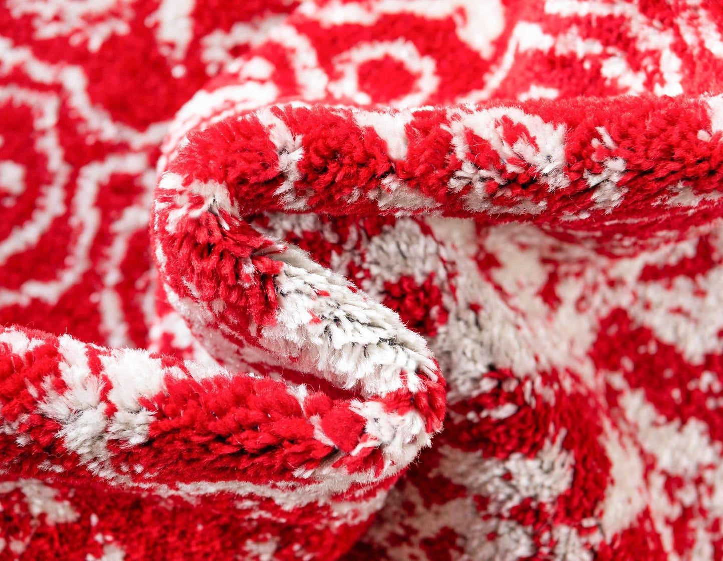 Unique Loom Richmond Collection Area Rug - Medallion (4' 1" x 6' 1" Rectangle, Red/ Ivory)