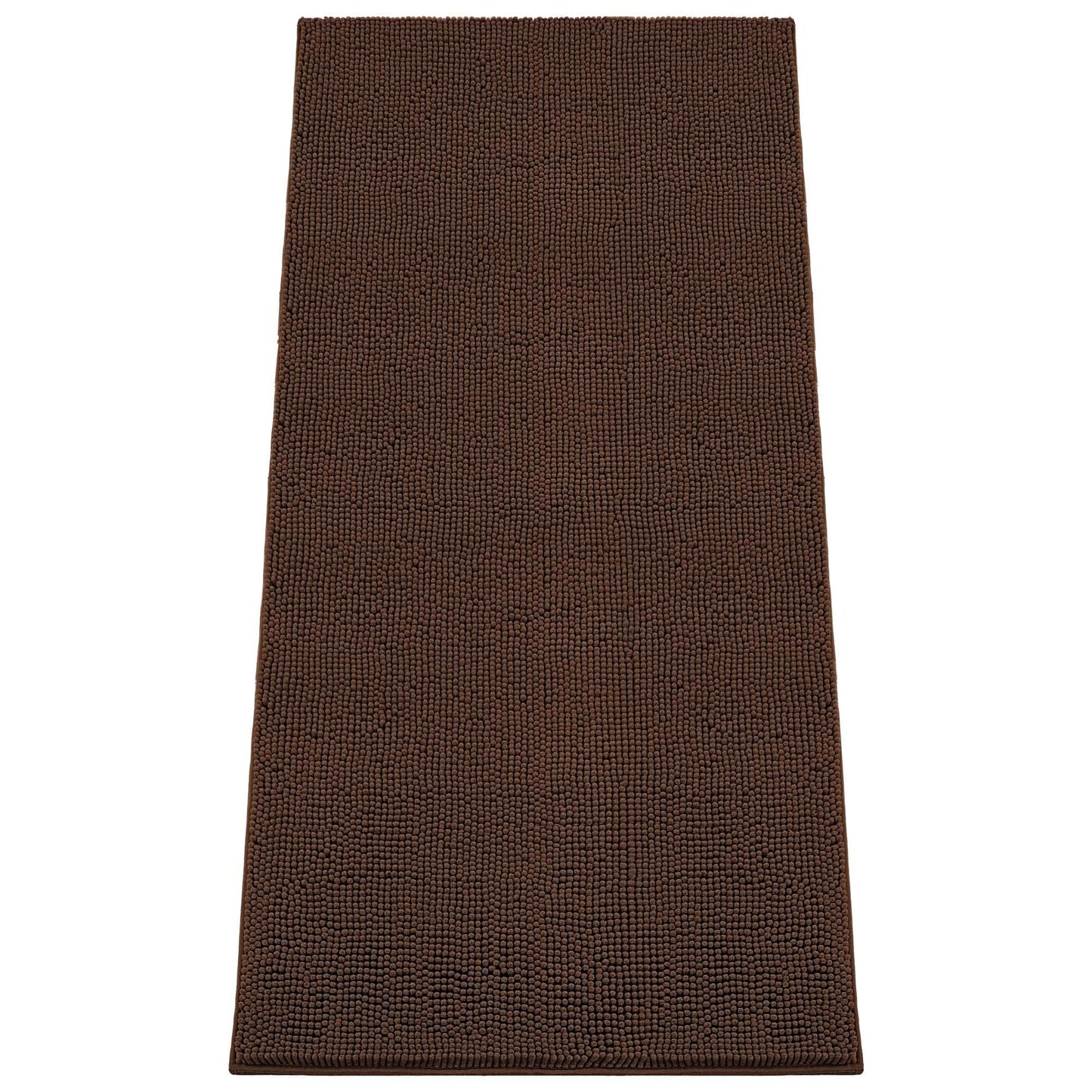 HOMEK Absorbent Dog Door Mat for Muddy Paws, 72" x 36" Chenille Indoor Mats for Entryway, Trap Dirt Front Door Mat Indoor Entrance Washable Non Slip Soft Brown