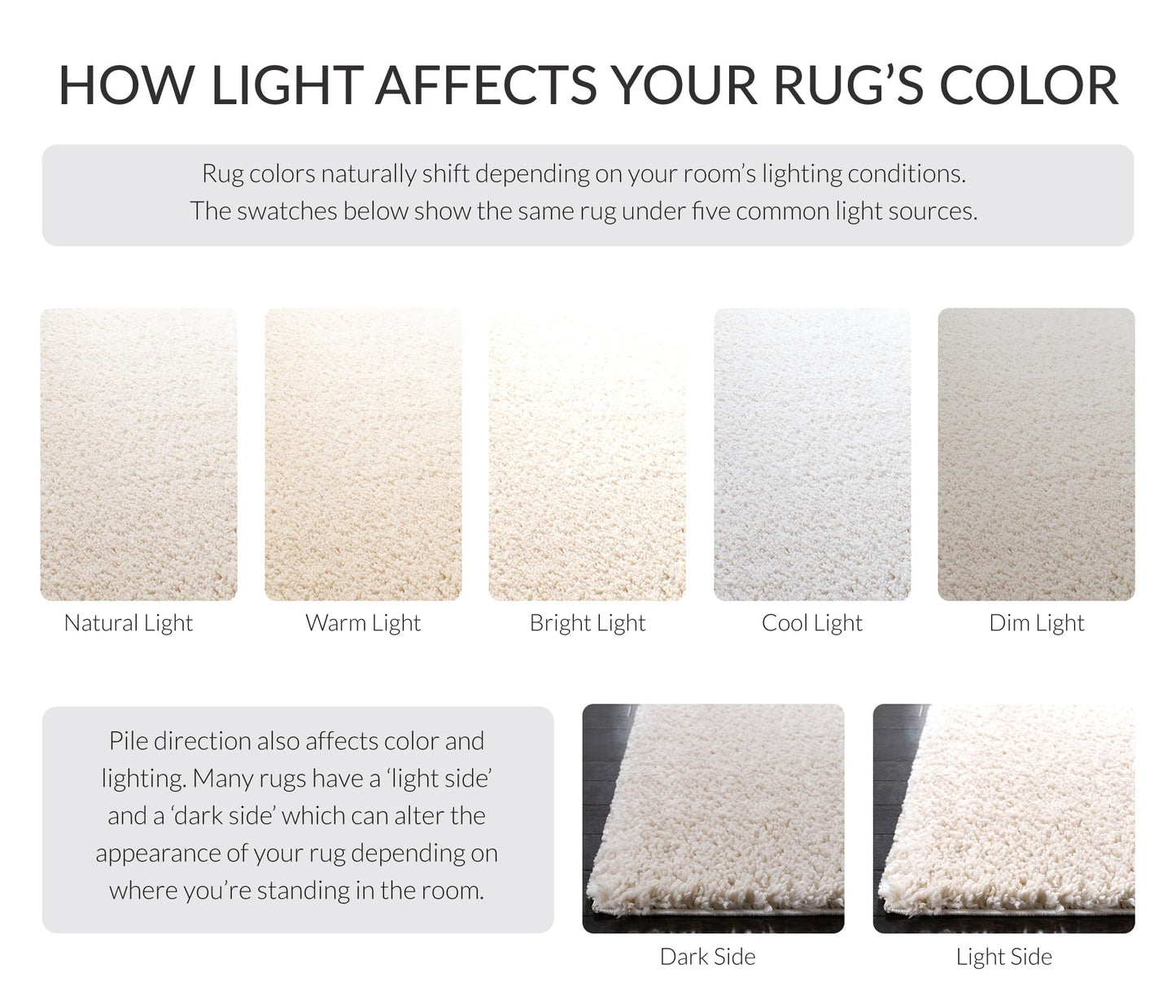 SAFAVIEH Area Rug 8x10 - August Shag Collection - Large - Ivory, Solid Pattern, Non-Shedding & Easy Cleaning, Plush Thick Pile, Ideal for Living Room, Bedroom, Dining Space (AUG900C)