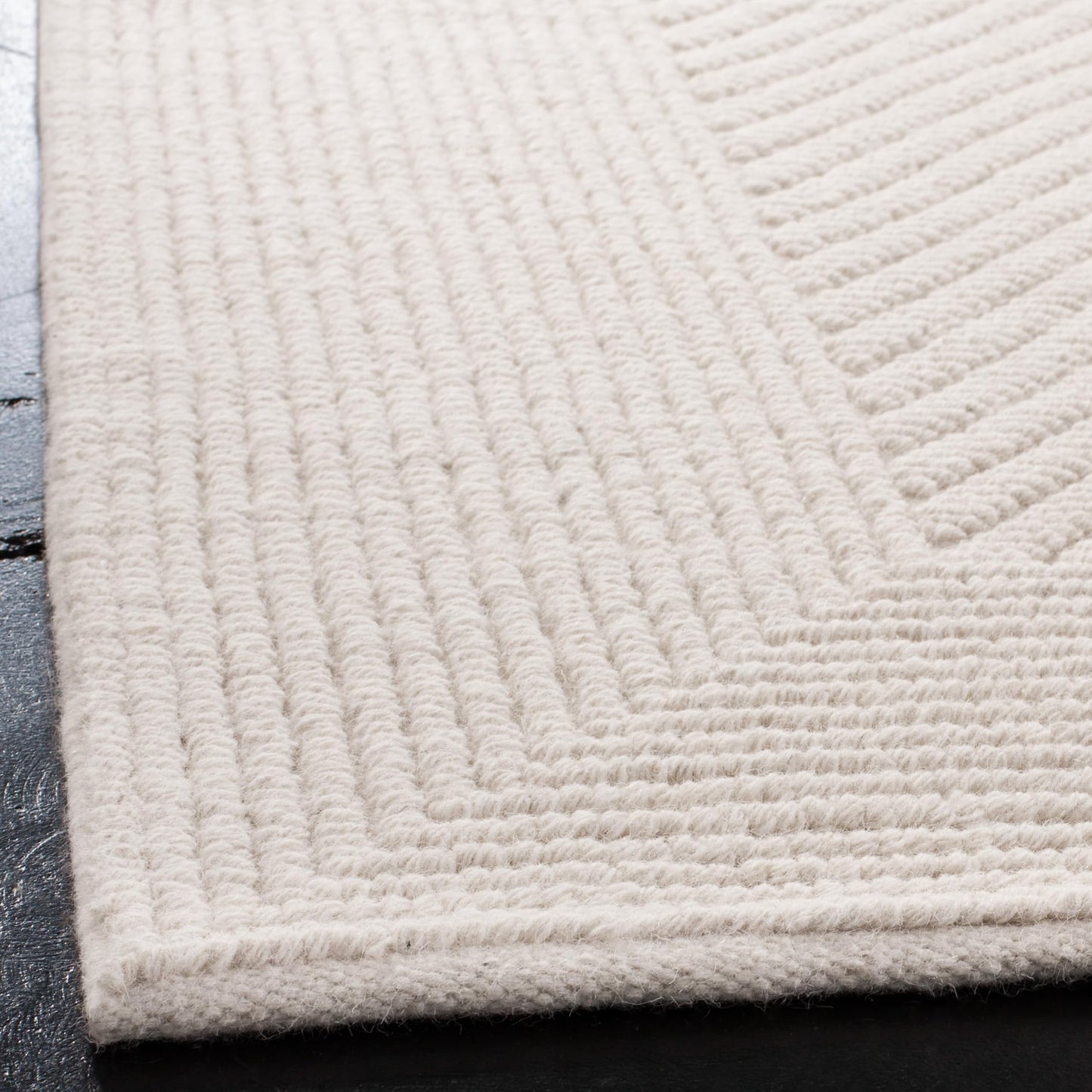 SAFAVIEH Natura Collection 9' x 12' Ivory NAT450A Handmade Wool Living Room Dining Bedroom Area Rug
