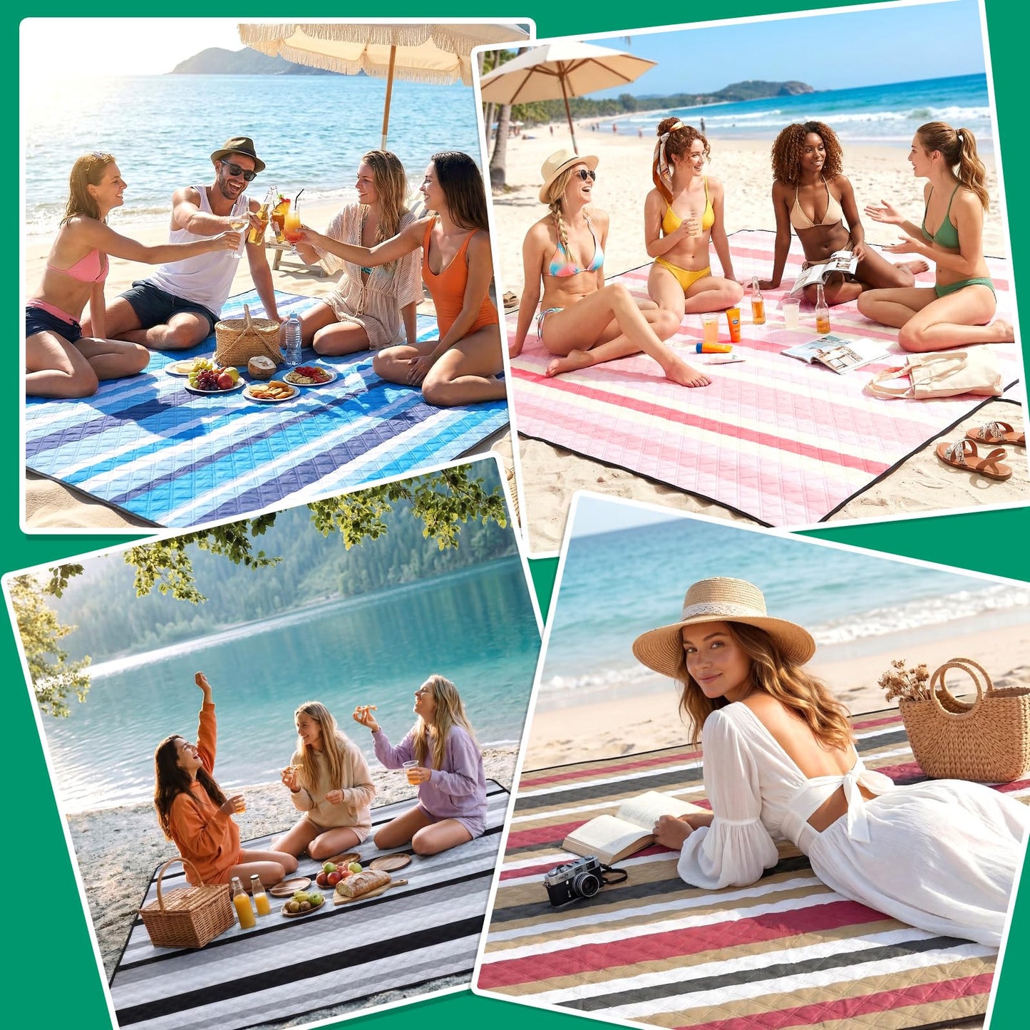 Waterproof Beach Blanket Picnic Outdoor Camping Mat Rug Women Coworker Work Besties Cool Funny Gifts Colleague Manager Supervisor Boss Executive Assistant Inter Farewell Leaving Holiday Appreciation
